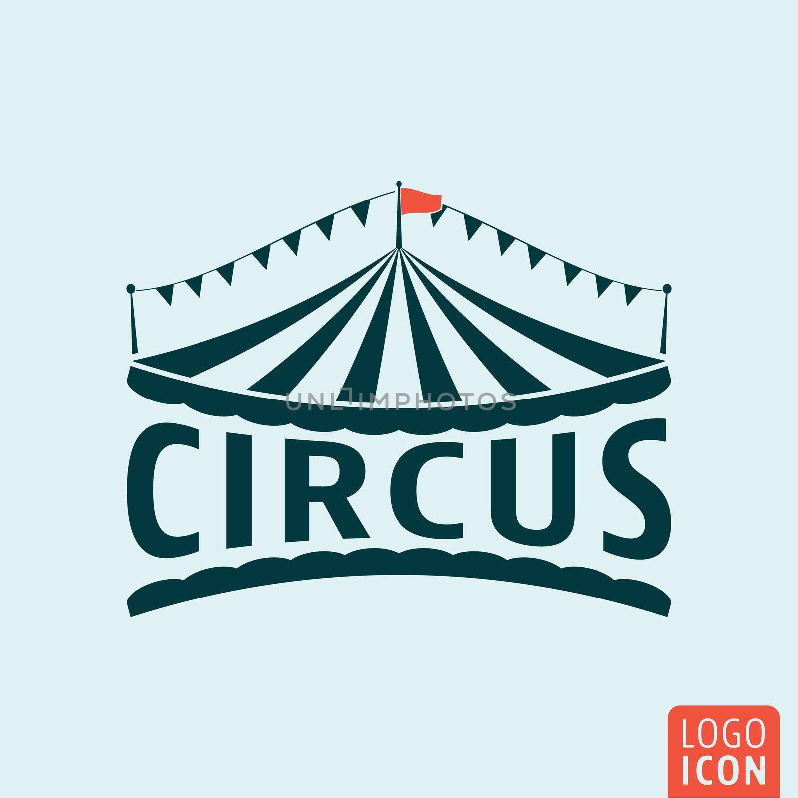 Circus icon. Circus tent symbol. Vector illustration