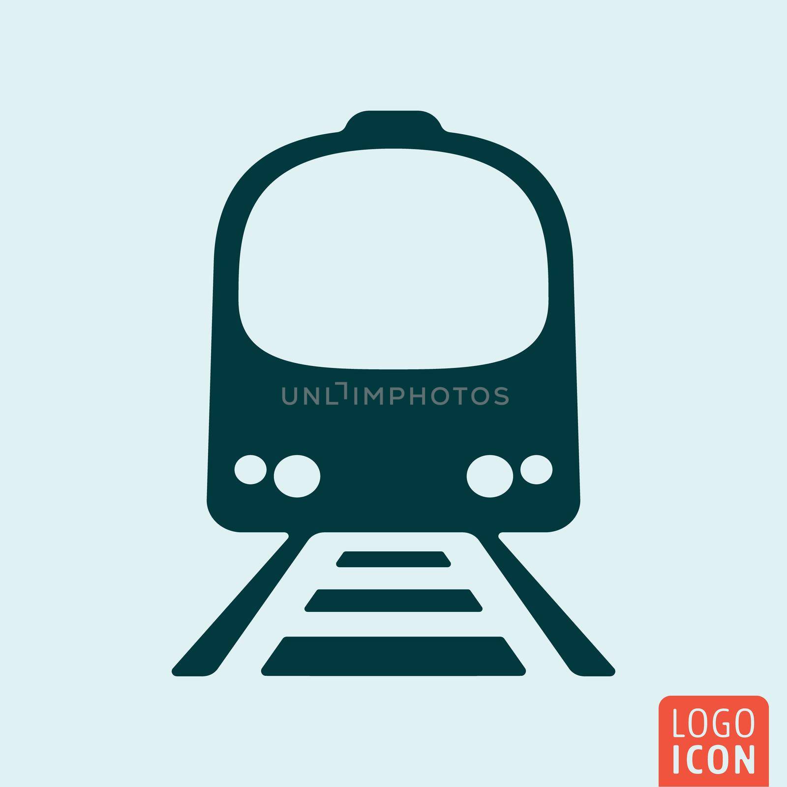 Train icon isolated by Bobnevv