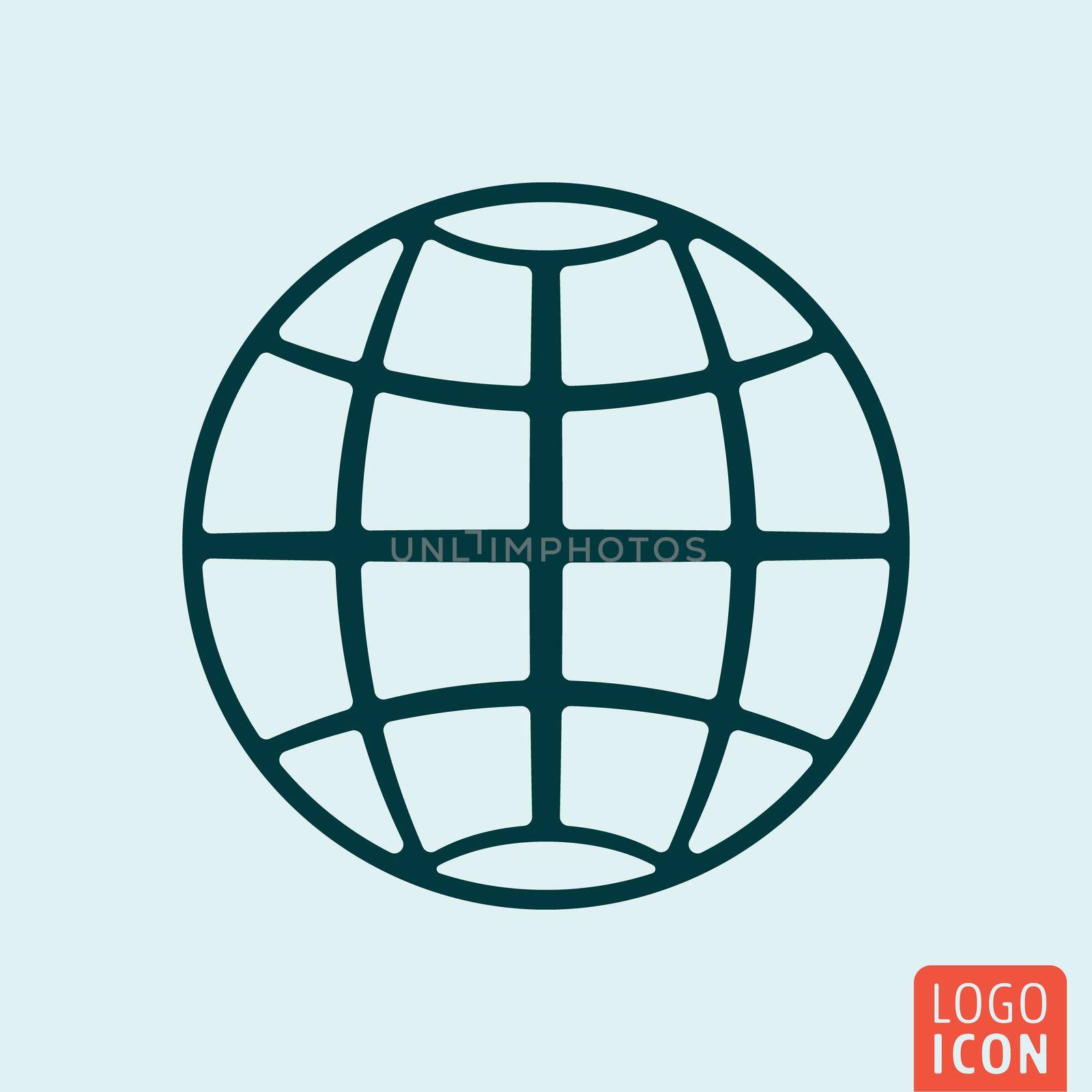 Earth globe icon by Bobnevv