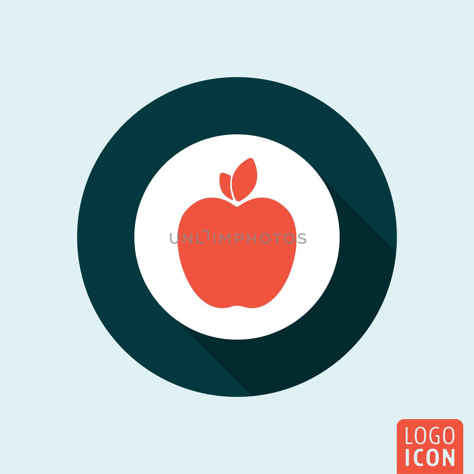 Apple icon. Apple fruit symbol. Vector illustration