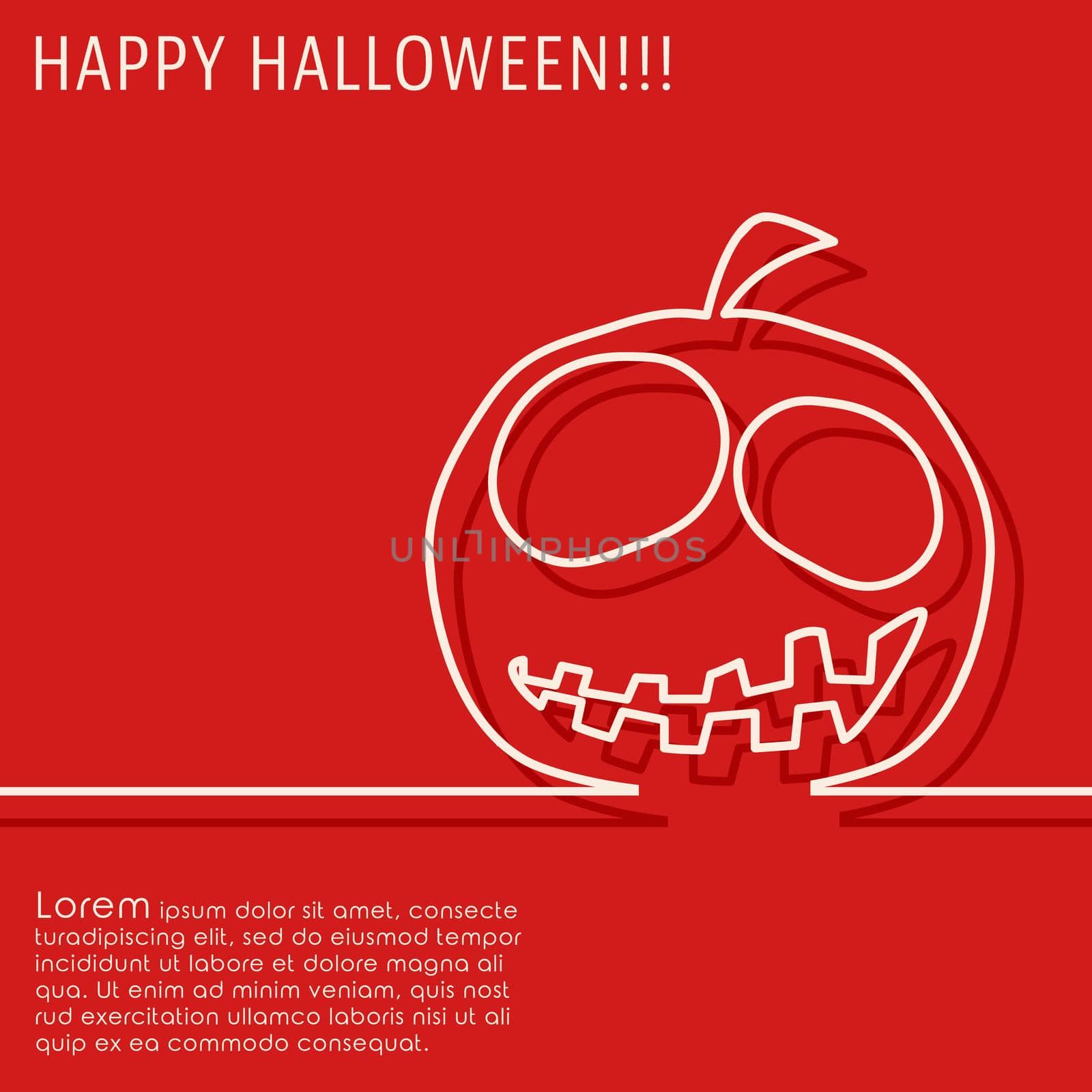 Happy halloween background. Cover brochure, flyer, greeting card template. Vector illustration