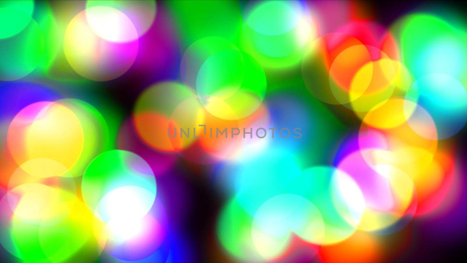 Colorful circles with bokeh abstract background illustration