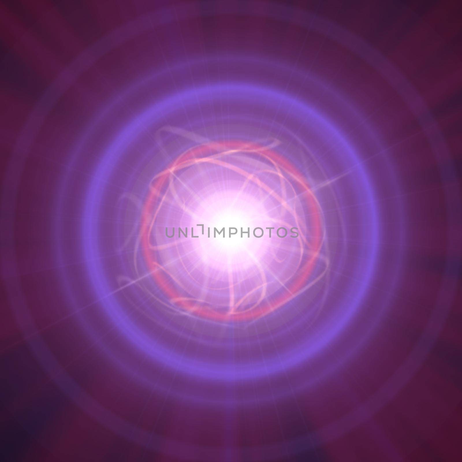 Highly magnetized rotating neutron star, abstract illustration