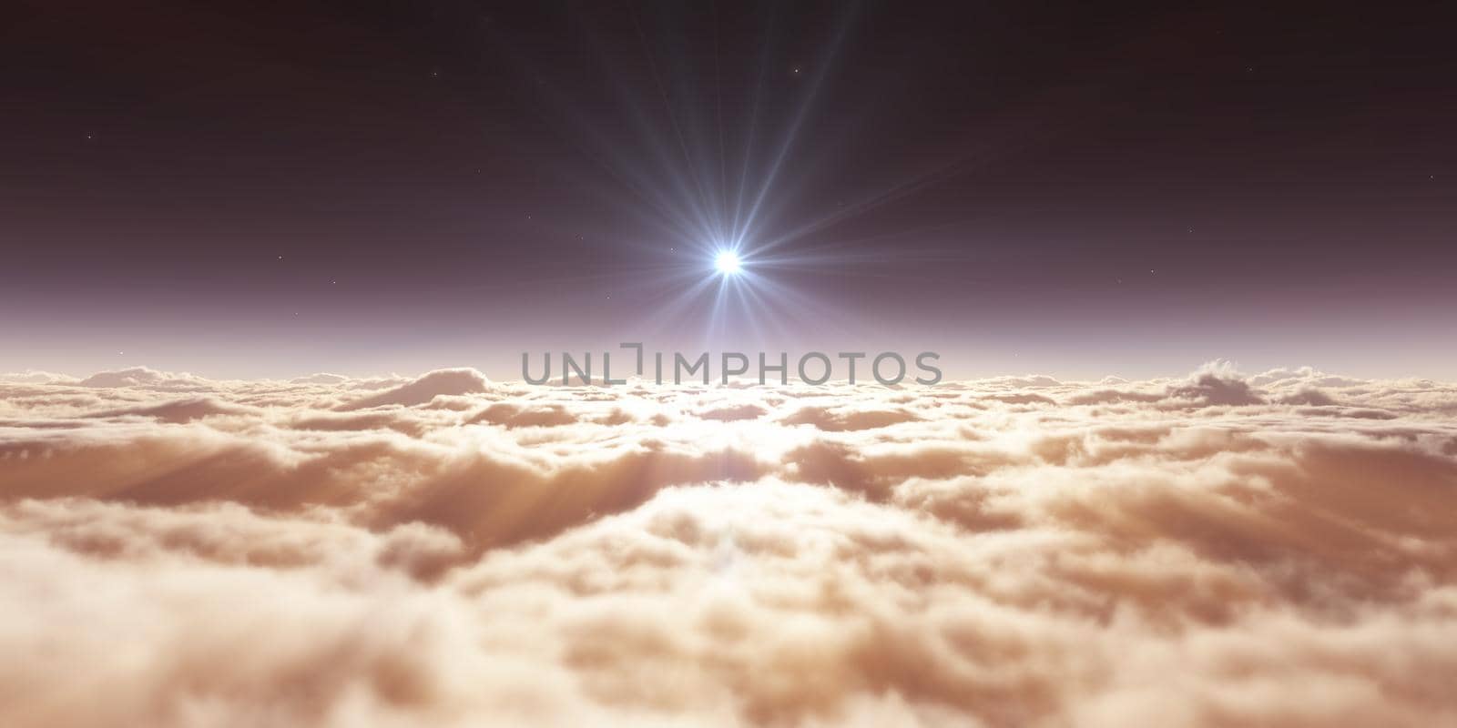 dream fly above clouds ray light by alex_nako