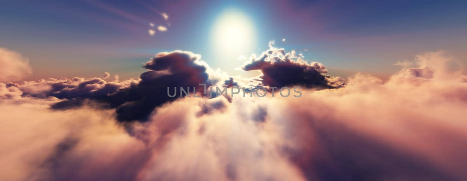 above clouds fly sunset sun ray by alex_nako