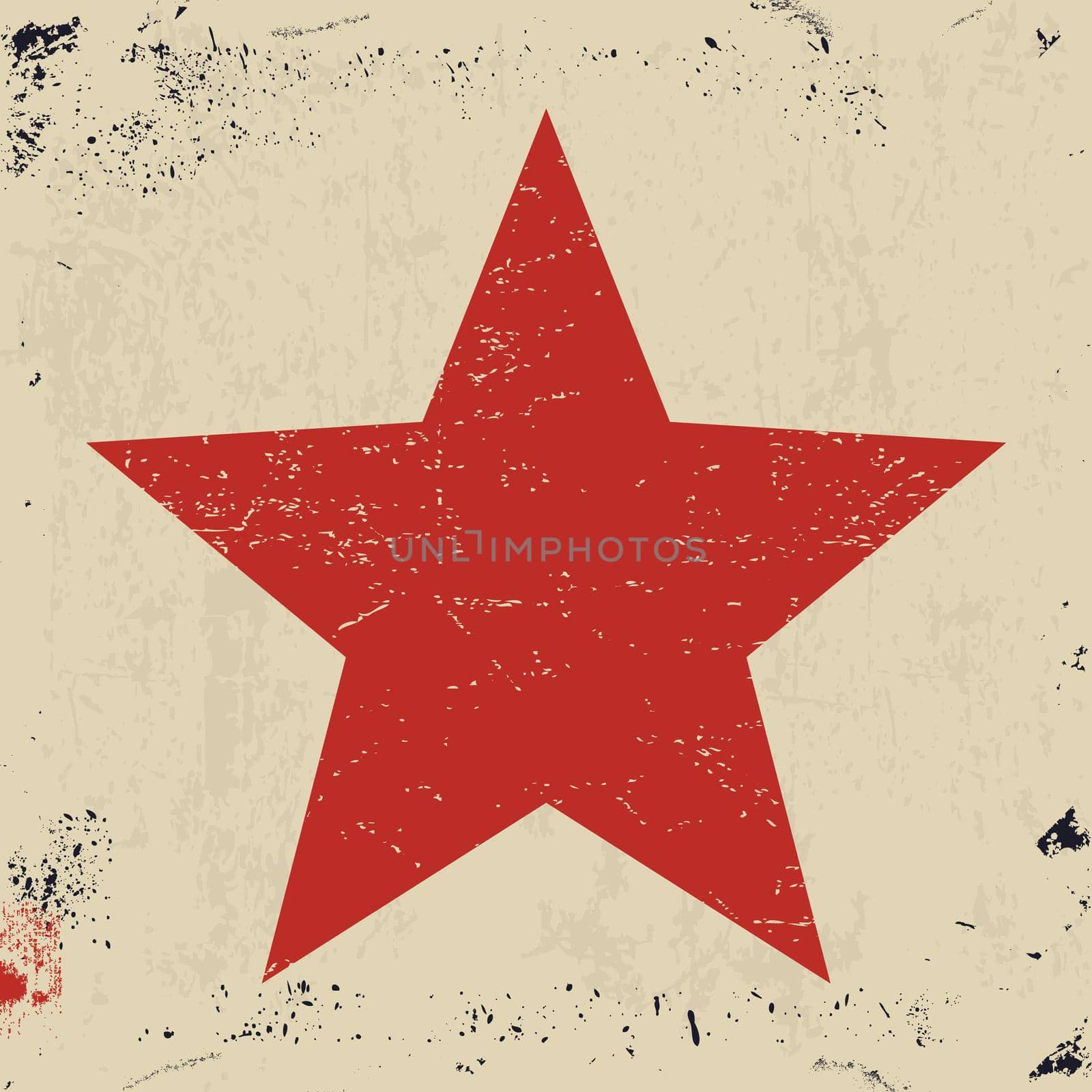 Grunge red star by Bobnevv