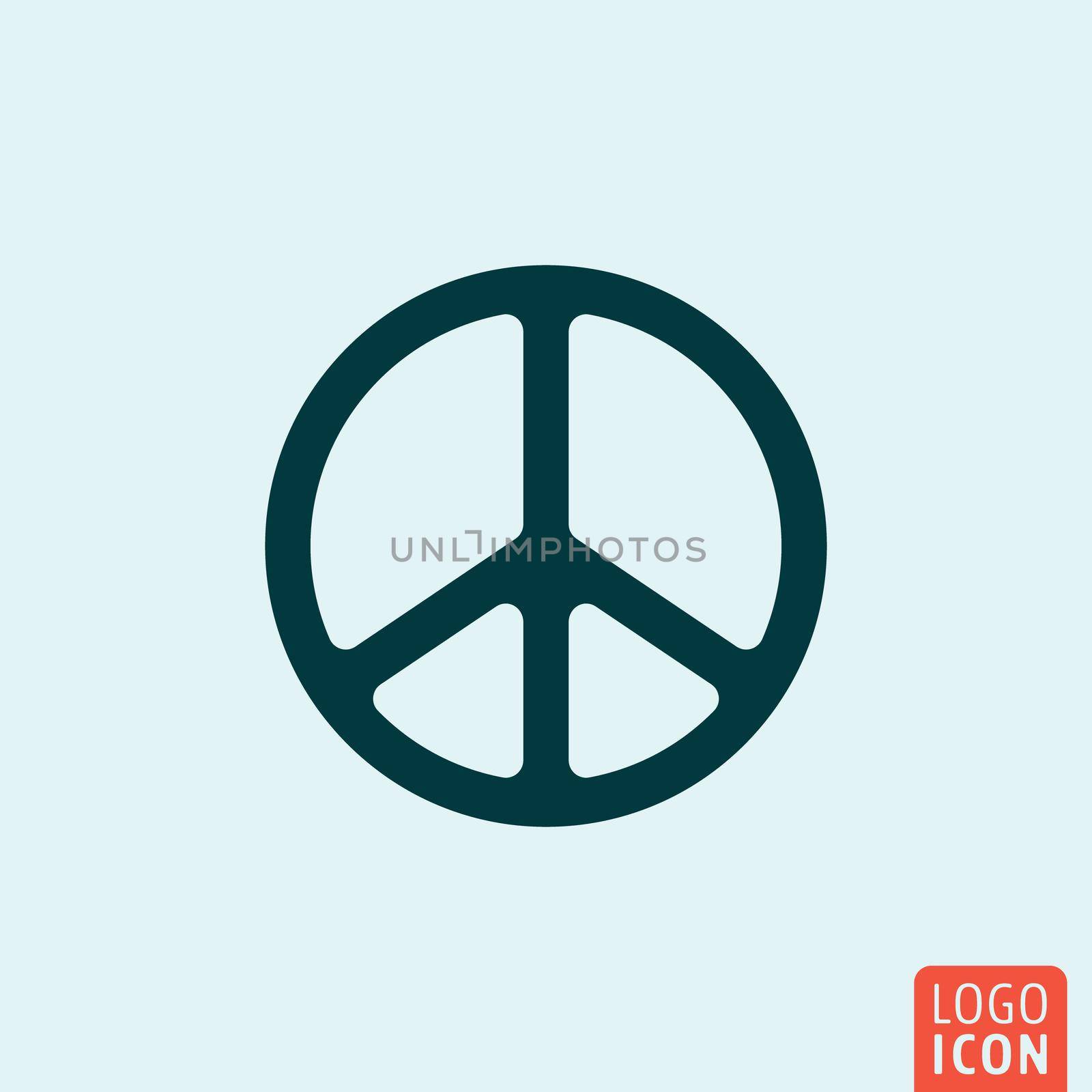 Peace symbol icon by Bobnevv