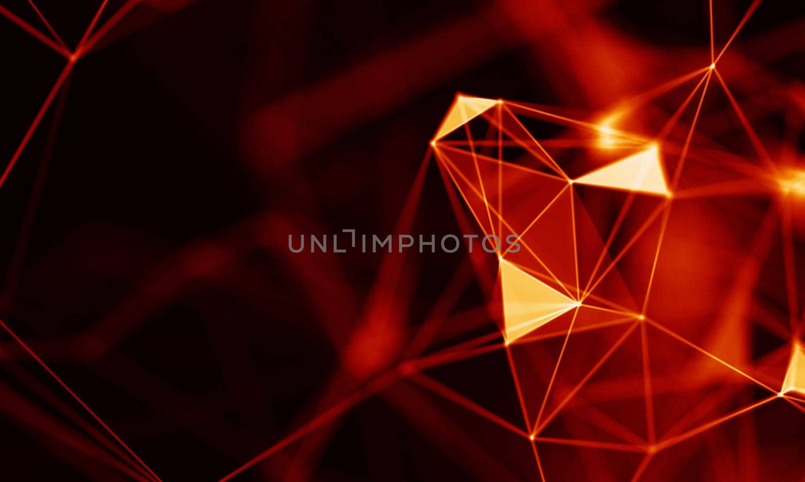 Abstract Black Geometrical Background . Connection structure. Science background. Futuristic Technology HUD Element . onnecting dots and lines . Big data visualization and Business .