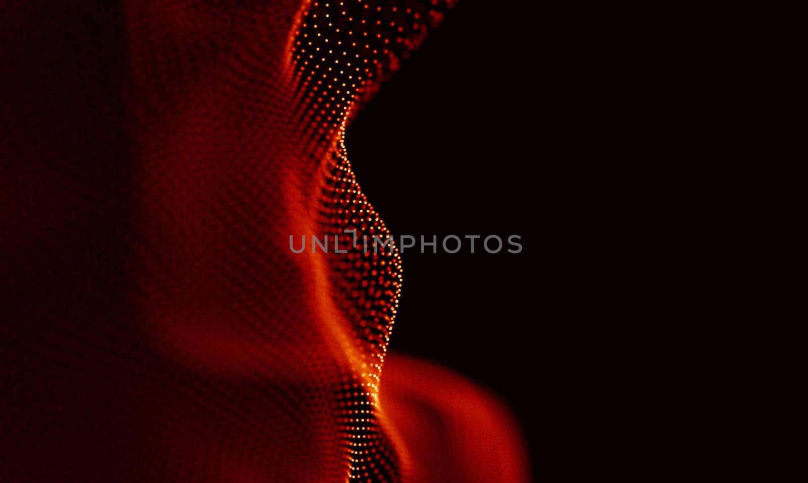 Abstract Black Geometrical Background . Connection structure. Science background. Futuristic Technology HUD Element . onnecting dots and lines . Big data visualization and Business .