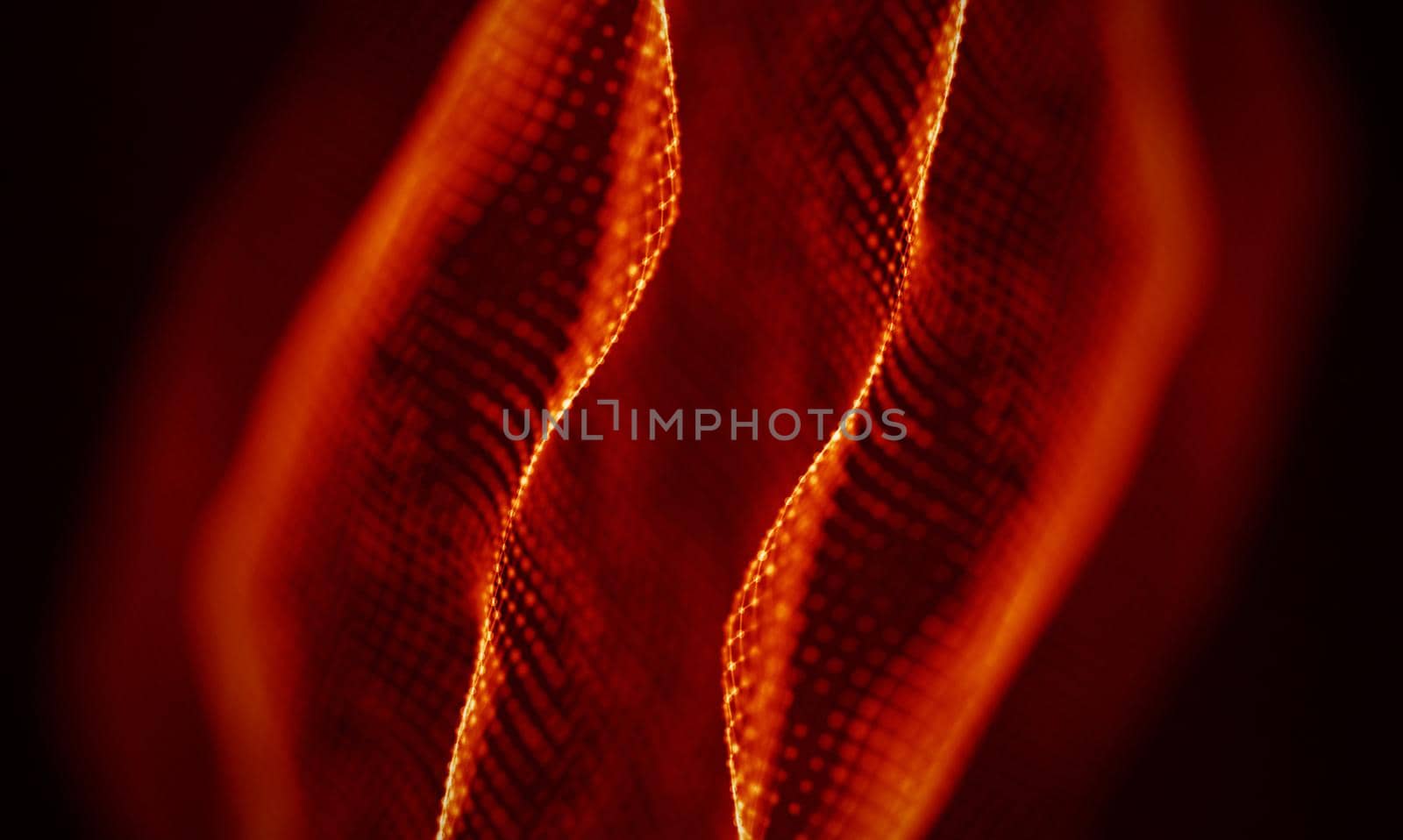 Abstract Black Geometrical Background . Connection structure. Science background. Futuristic Technology HUD Element . onnecting dots and lines . Big data visualization and Business .
