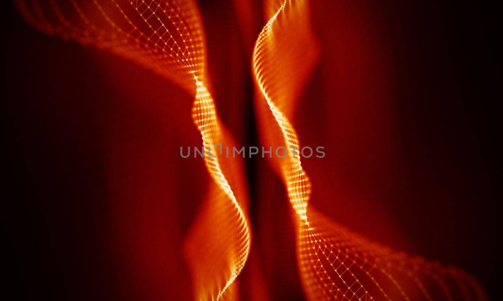 Abstract Black Geometrical Background . Connection structure. Science background. Futuristic Technology HUD Element . onnecting dots and lines . Big data visualization and Business .
