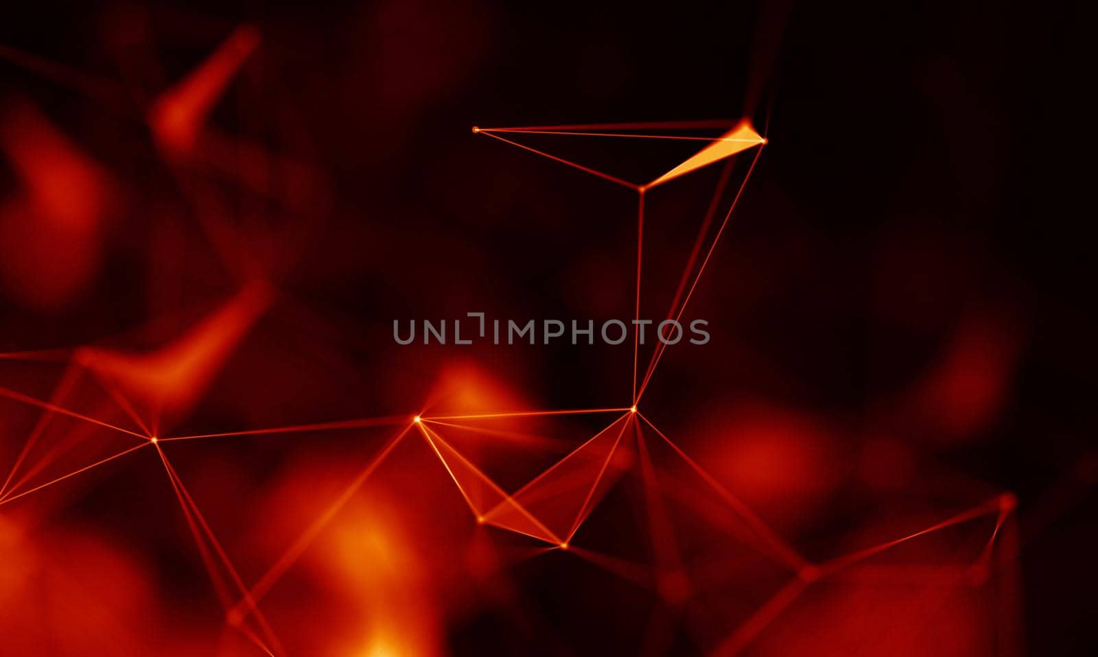 Abstract Black Geometrical Background . Connection structure. Science background. Futuristic Technology HUD Element . onnecting dots and lines . Big data visualization and Business .