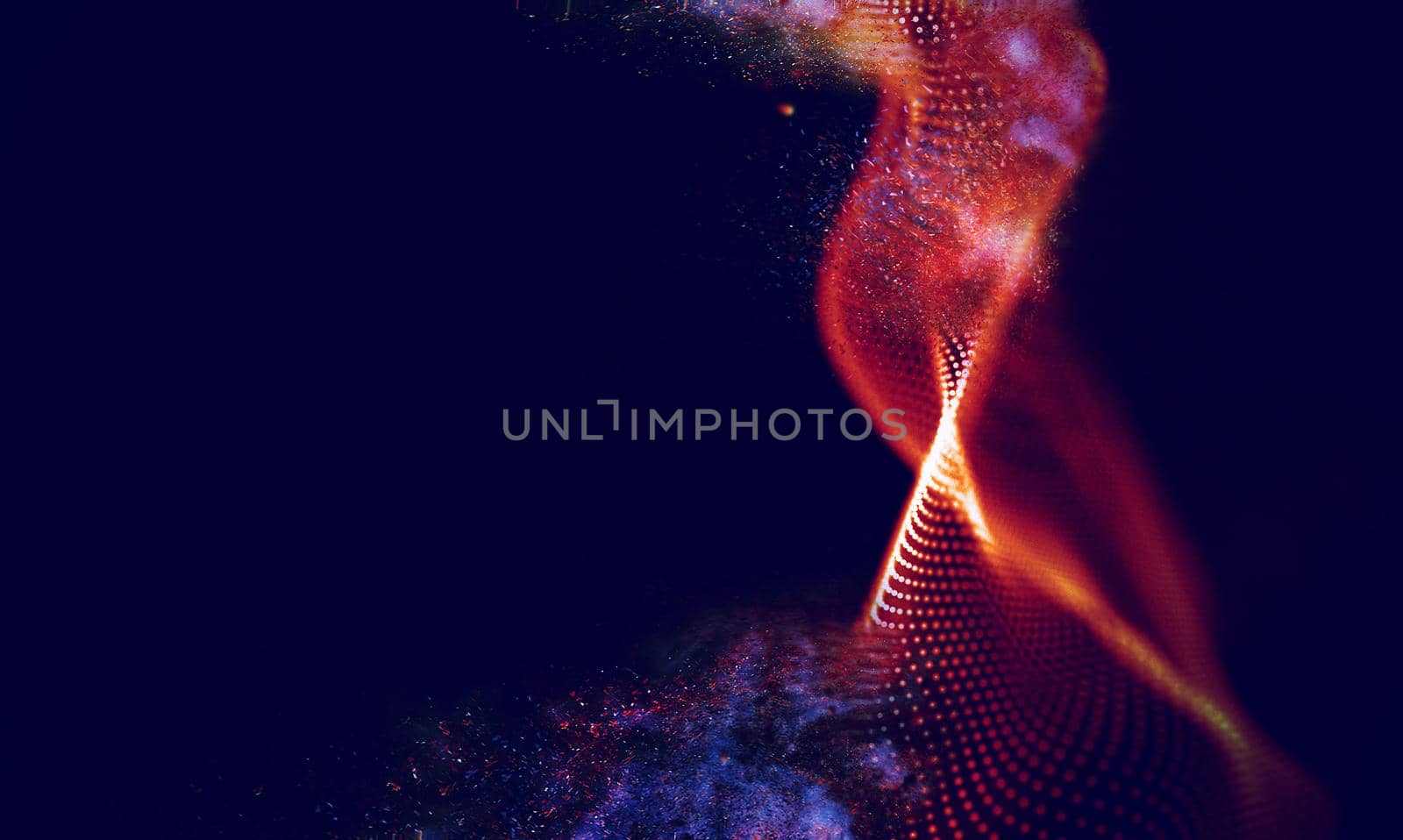 Abstract Black Geometrical Background . Connection structure. Science background. Futuristic Technology HUD Element . onnecting dots and lines . Big data visualization and Business .