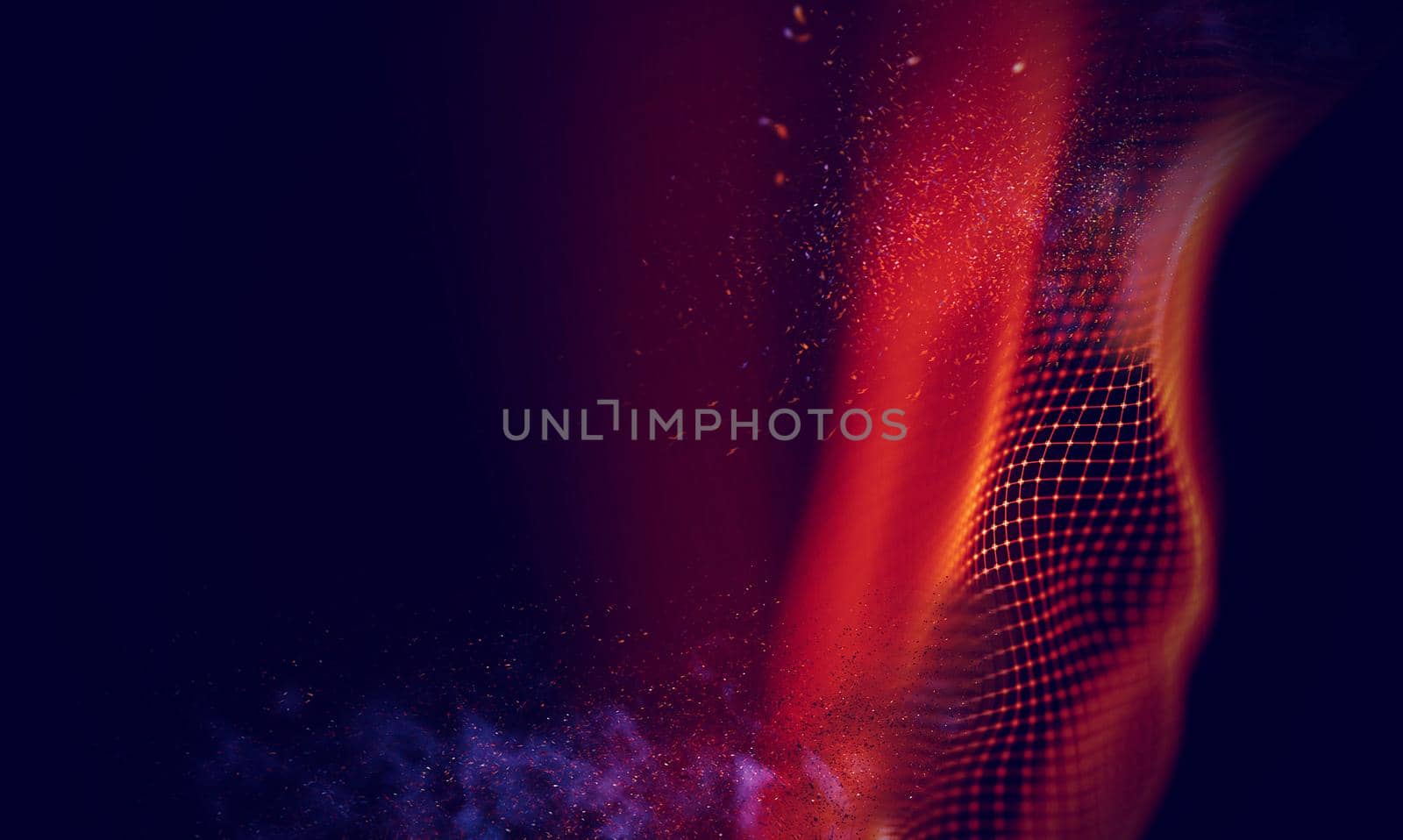 Abstract Black Geometrical Background . Connection structure. Science background. Futuristic Technology HUD Element . onnecting dots and lines . Big data visualization and Business .