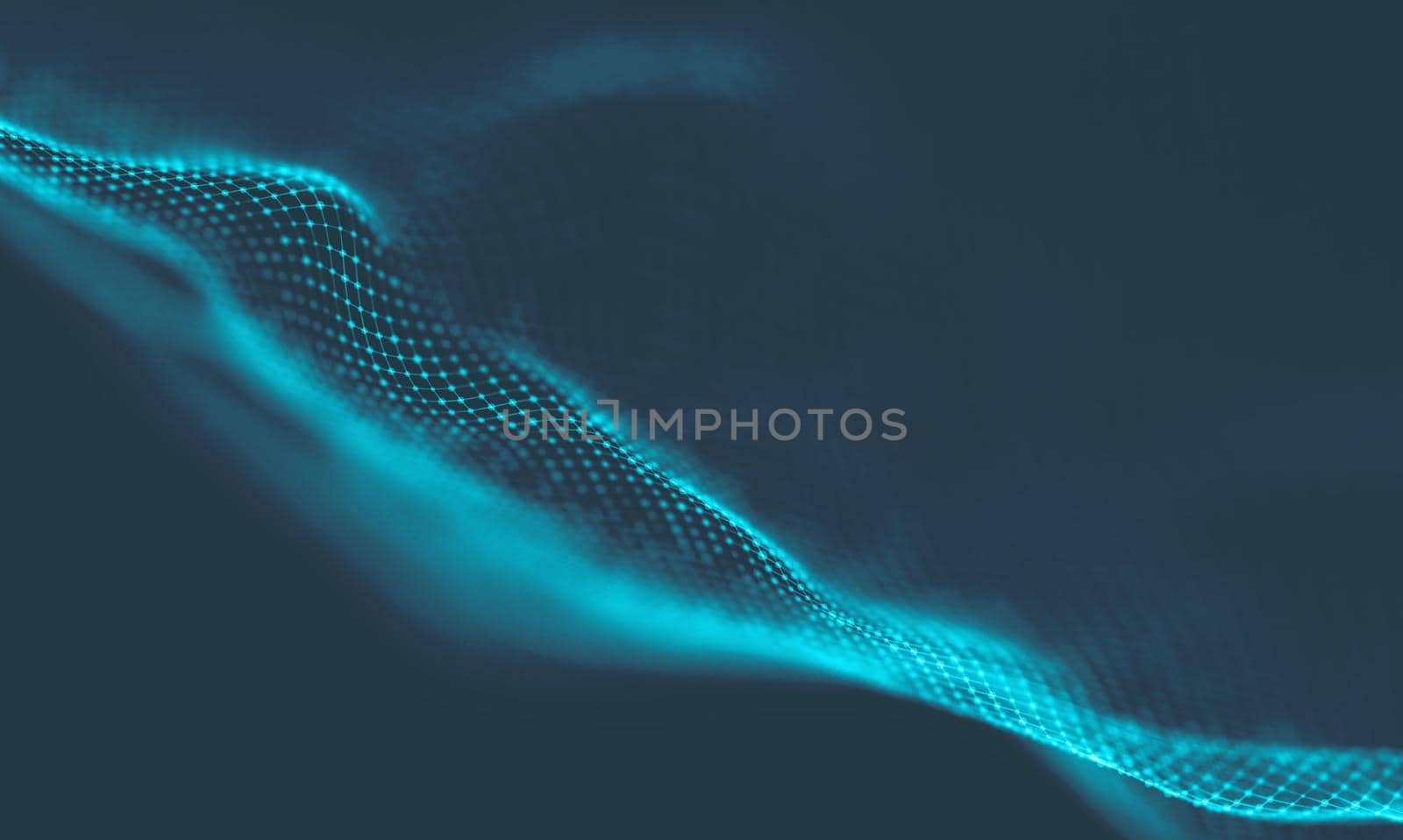  Music background. Big Data Particle Flow Visualisation. Science infographic futuristic illustration. Sound wave.