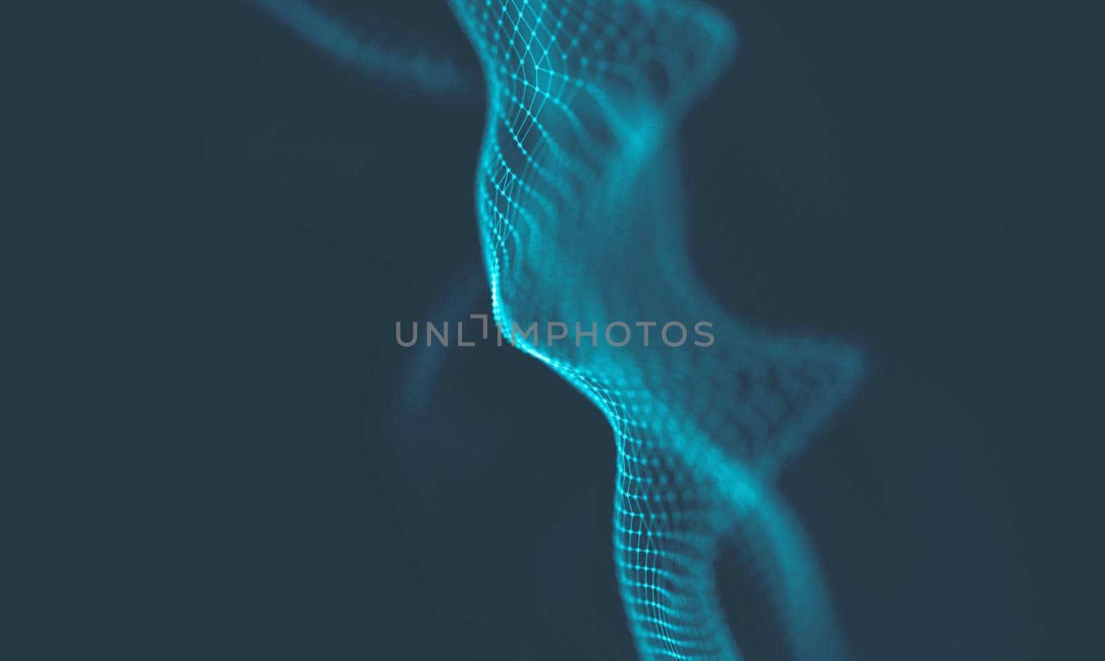  Music background. Big Data Particle Flow Visualisation. Science infographic futuristic illustration. Sound wave.