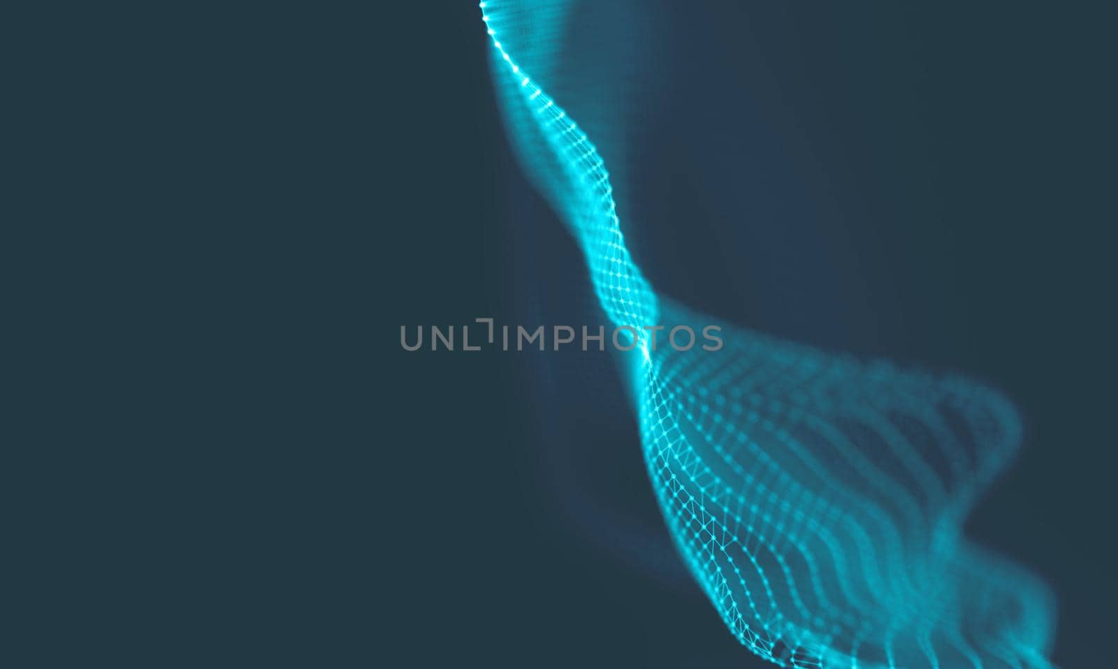  Music background. Big Data Particle Flow Visualisation. Science infographic futuristic illustration. Sound wave.