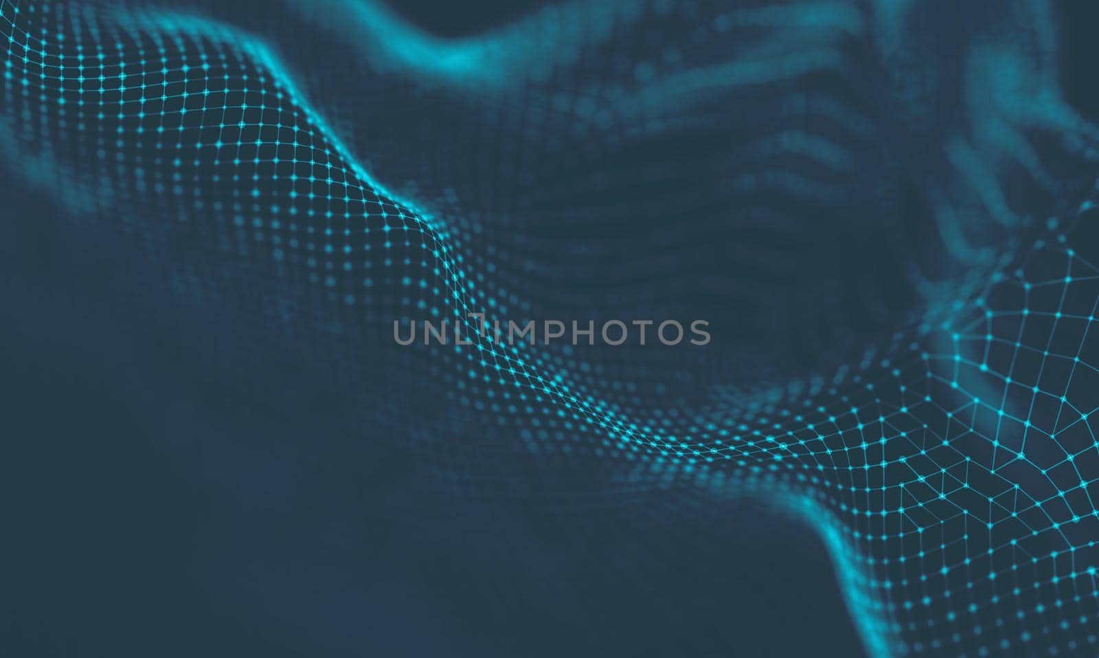  Music background. Big Data Particle Flow Visualisation. Science infographic futuristic illustration. Sound wave.