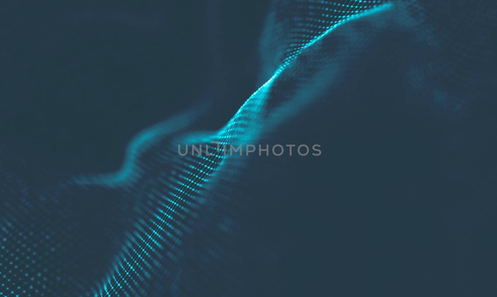  Music background. Big Data Particle Flow Visualisation. Science infographic futuristic illustration. Sound wave.
