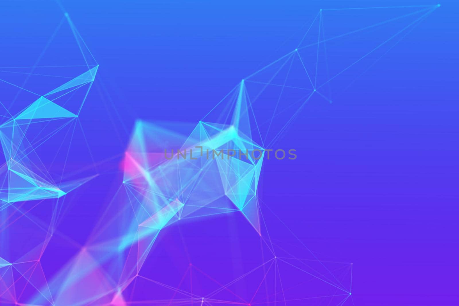 Abstract technology background with empty space for text. Purple blue