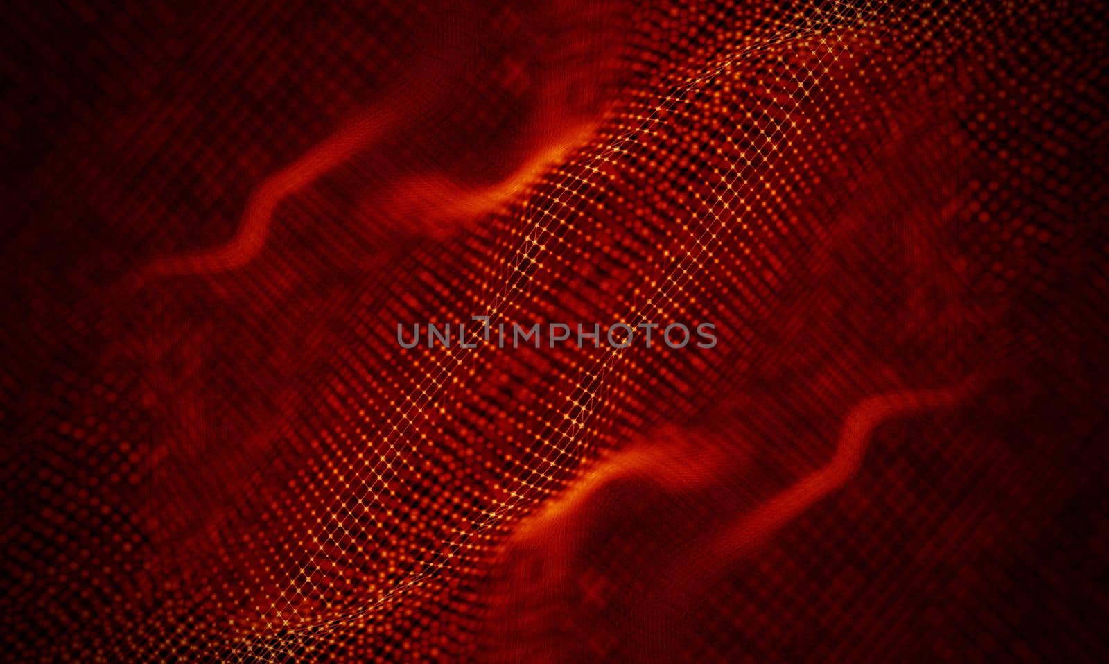 Abstract Black Geometrical Background . Connection structure. Science background. Futuristic Technology HUD Element . onnecting dots and lines . Big data visualization and Business .