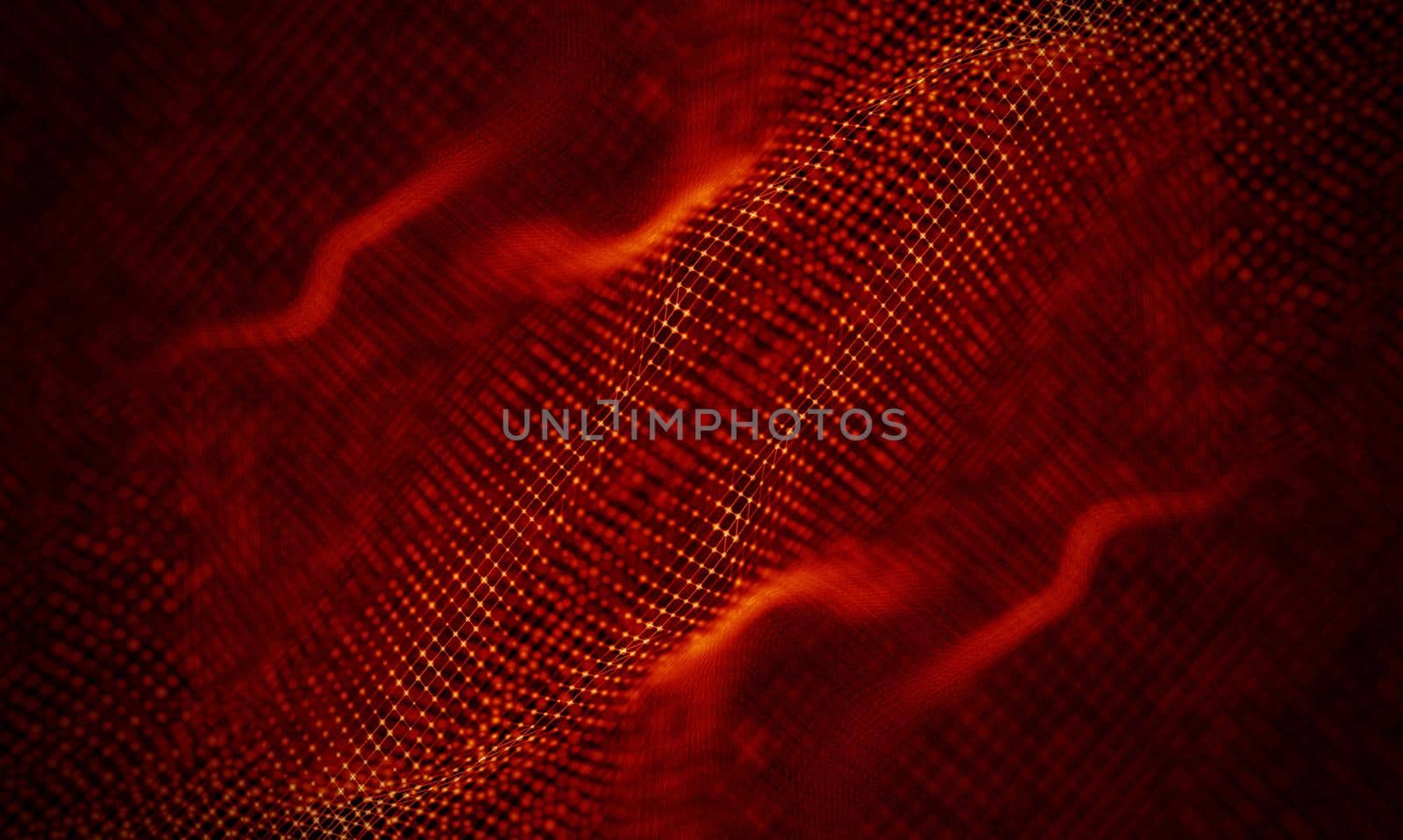 Abstract Black Geometrical Background . Connection structure. Science background. Futuristic Technology HUD Element . onnecting dots and lines . Big data visualization and Business .