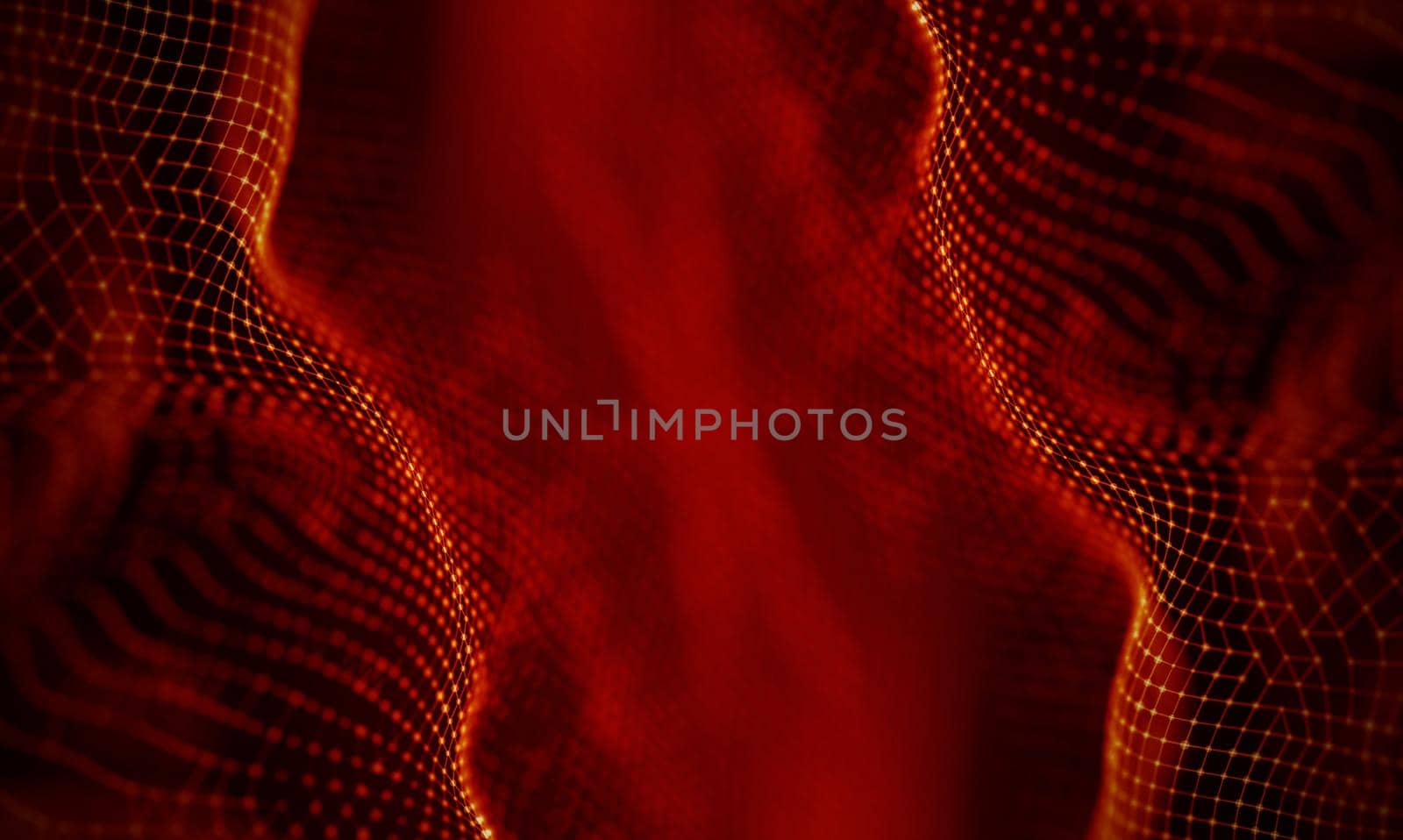 Abstract Black Geometrical Background . Connection structure. Science background. Futuristic Technology HUD Element . onnecting dots and lines . Big data visualization and Business .