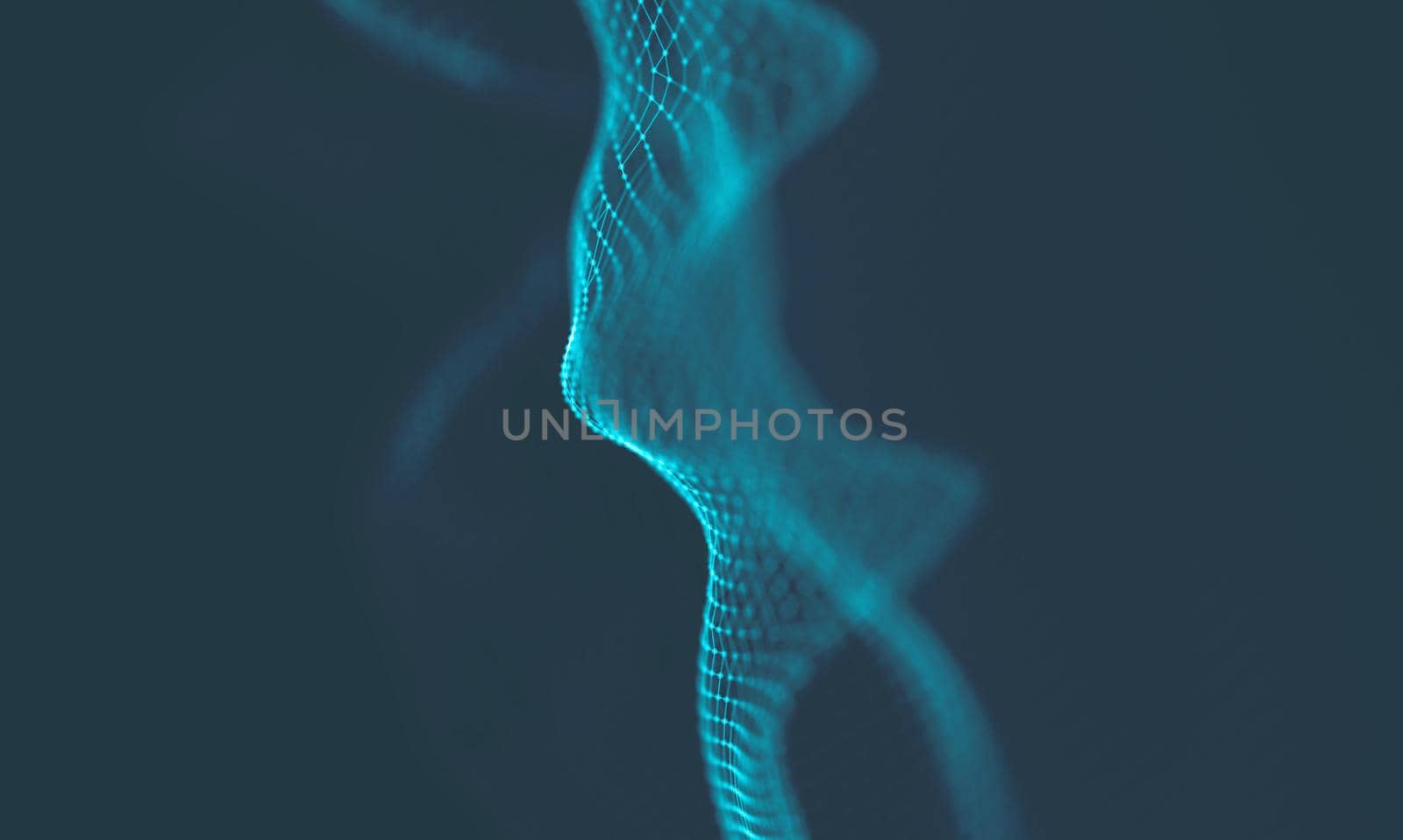  Music background. Big Data Particle Flow Visualisation. Science infographic futuristic illustration. Sound wave.