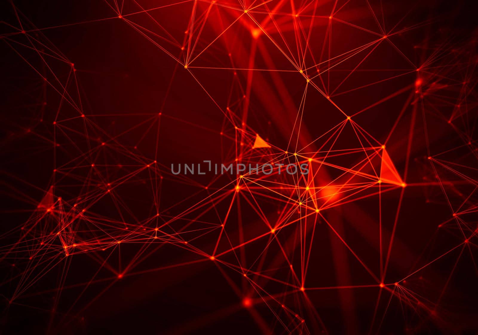 Abstract Fire red Geometrical Background ..Futuristic technology style. Neon Sign . Futuristic Technology HUD Element . Elegant Abstract background . Big data .