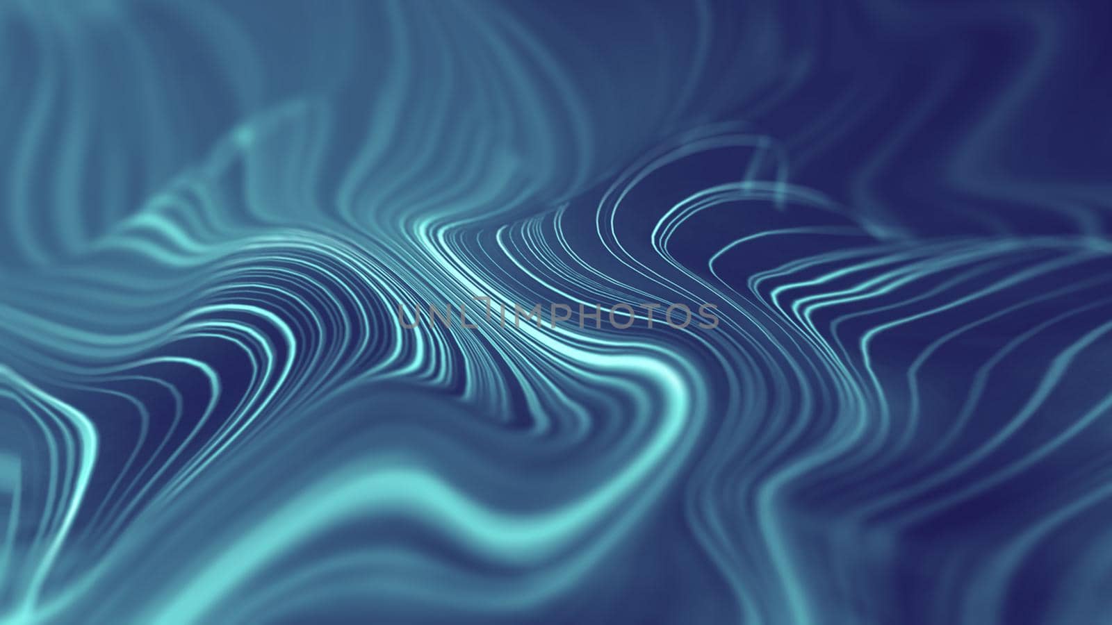 Artificial intelligence abstract background. Technology digital illustration with blue line flow. Motion graphic futuristic element. Energy pattern with modern space wave structure. Light backdrop for business presentation of ai. Science or network banner.