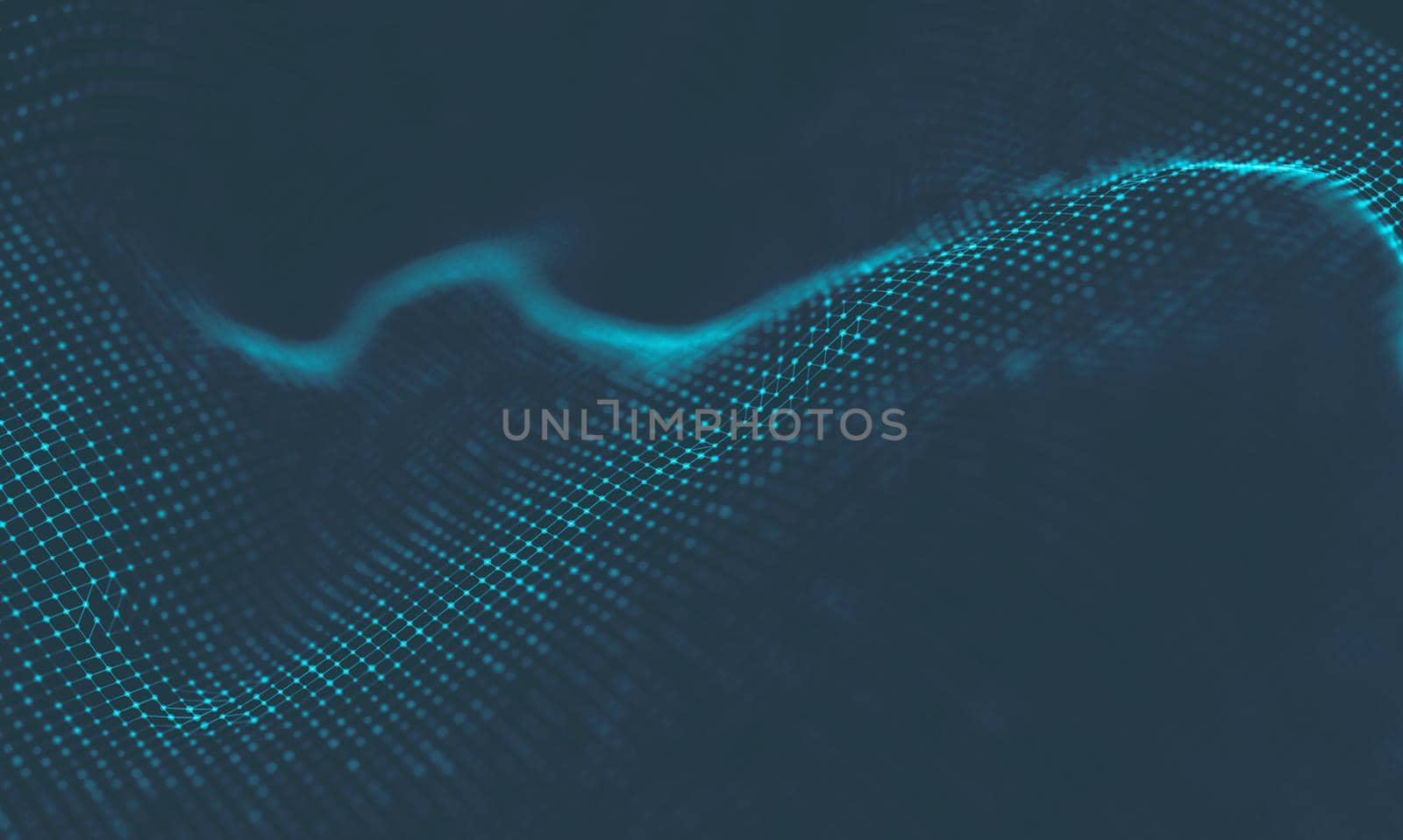  Music background. Big Data Particle Flow Visualisation. Science infographic futuristic illustration. Sound wave.