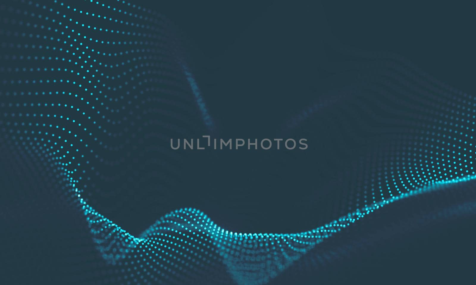  Music background. Big Data Particle Flow Visualisation. Science infographic futuristic illustration. Sound wave.