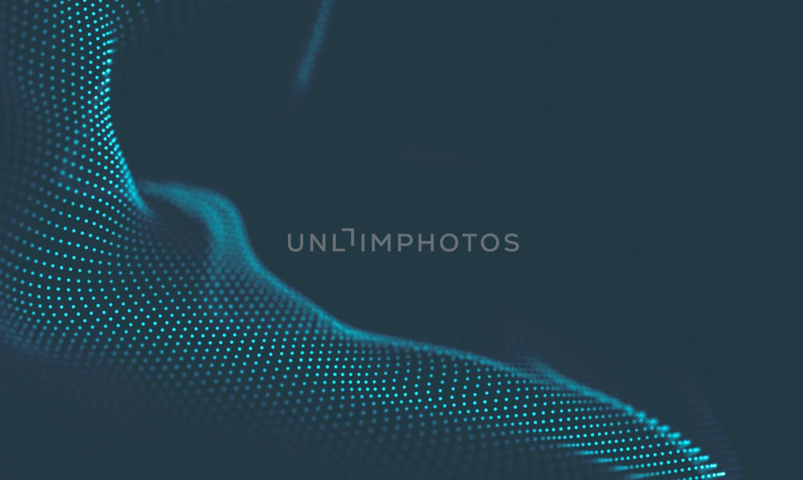  Music background. Big Data Particle Flow Visualisation. Science infographic futuristic illustration. Sound wave.