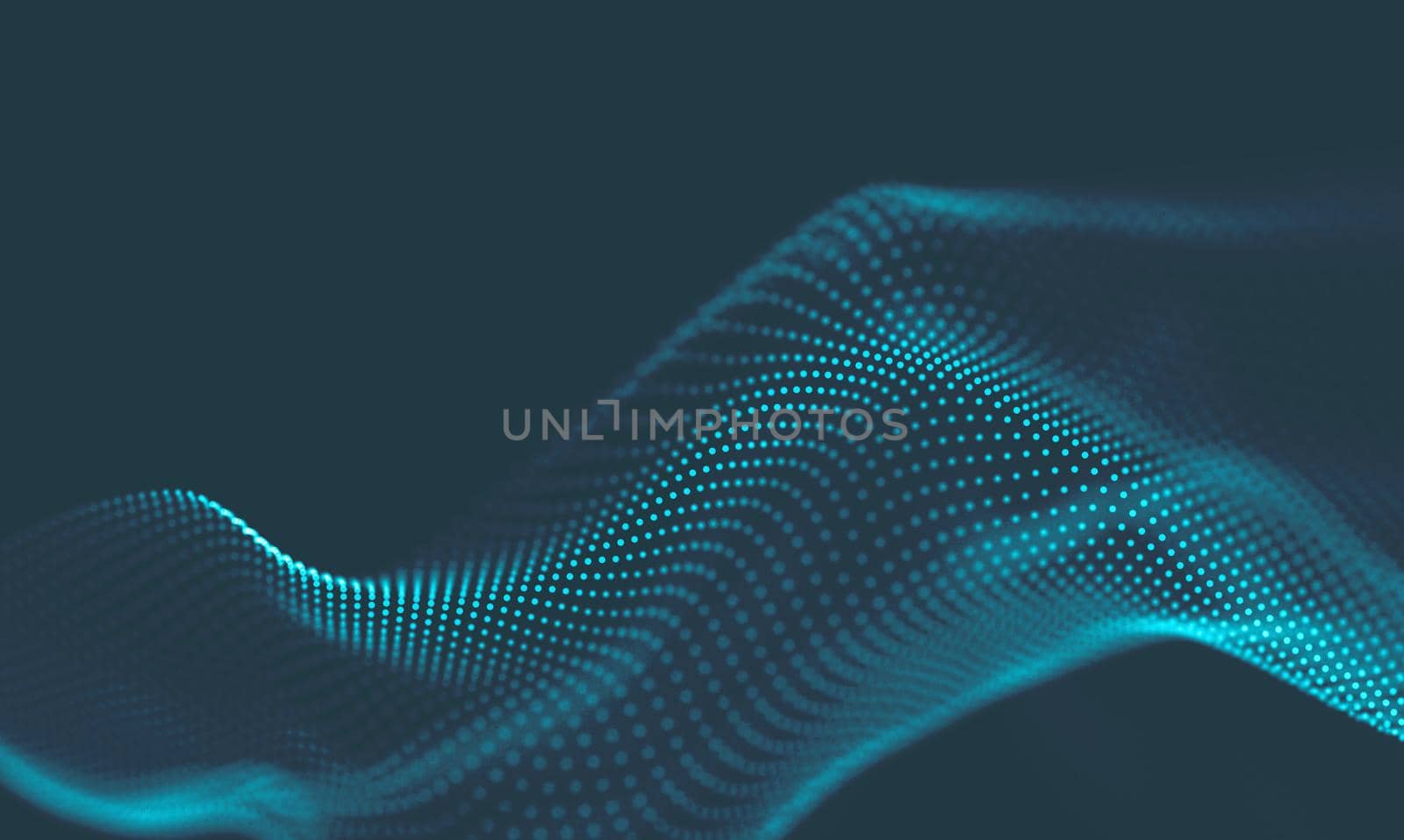  Music background. Big Data Particle Flow Visualisation. Science infographic futuristic illustration. Sound wave.