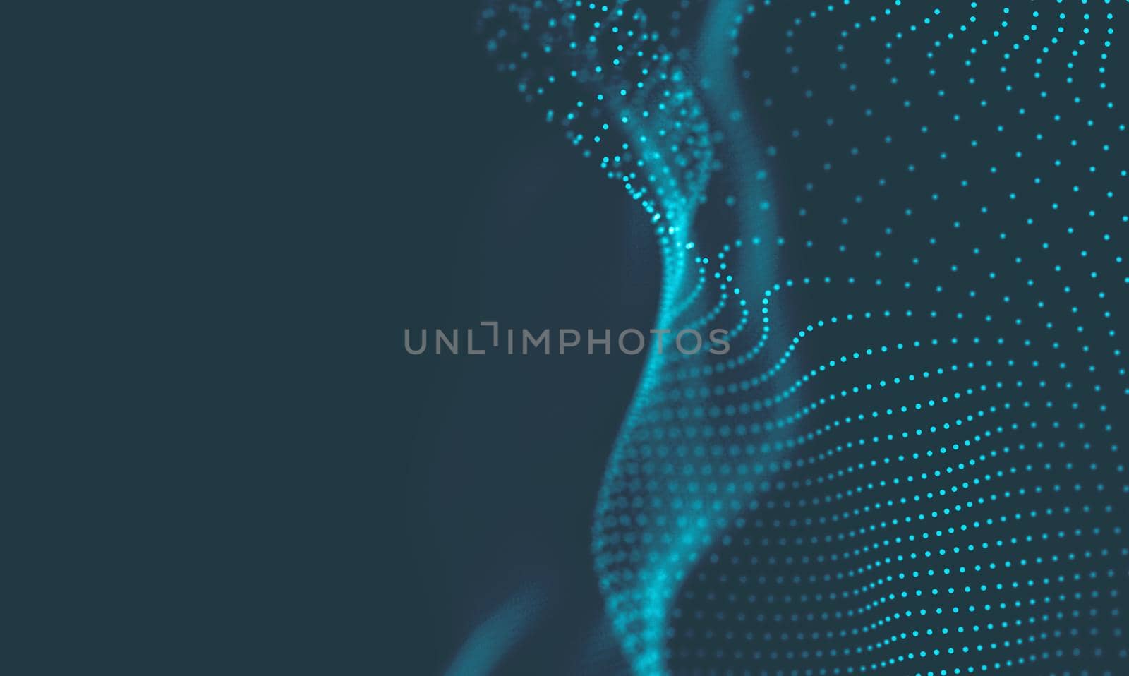  Music background. Big Data Particle Flow Visualisation. Science infographic futuristic illustration. Sound wave.
