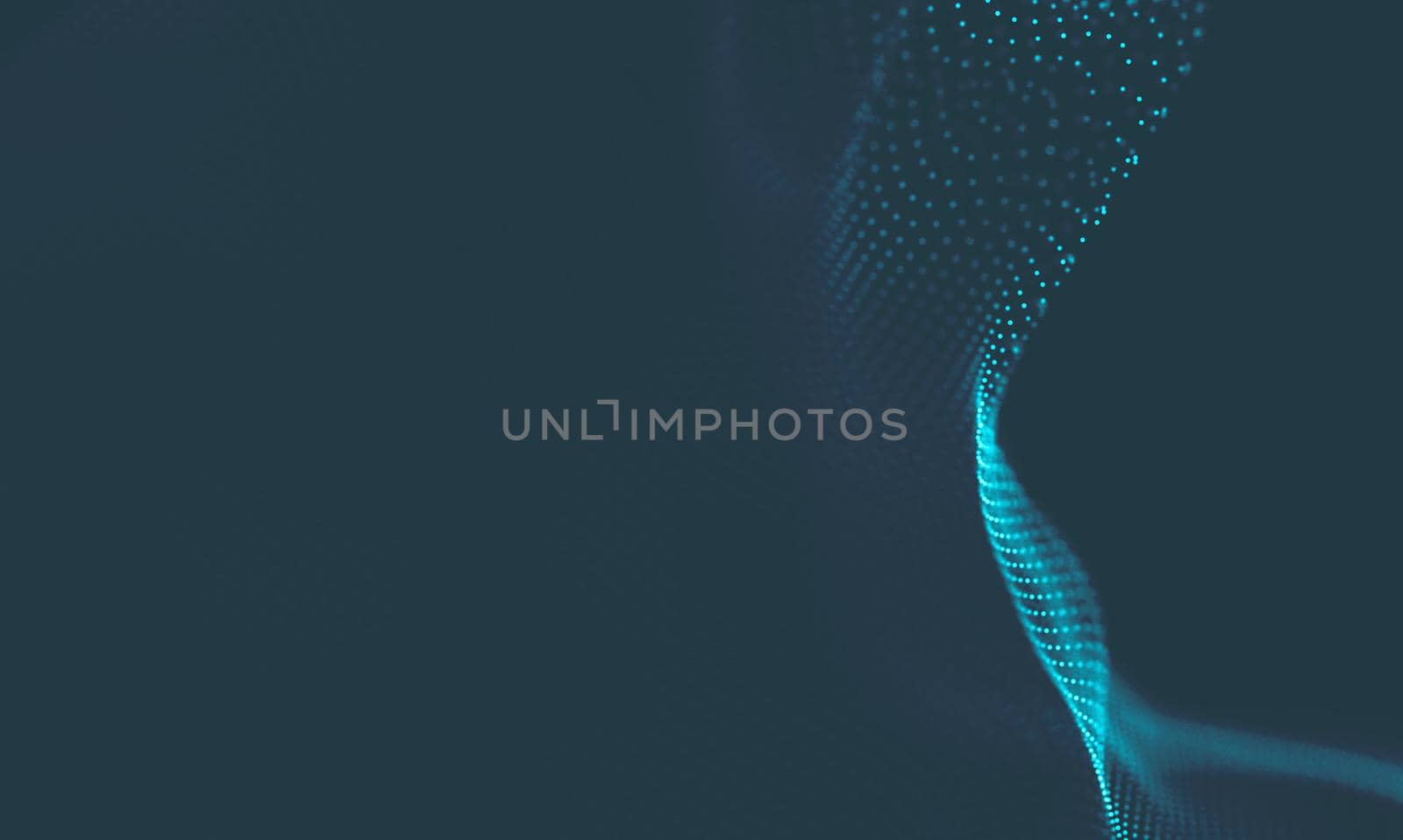 Music background. Big Data Particle Flow Visualisation. Science infographic futuristic illustration. Sound wave.
