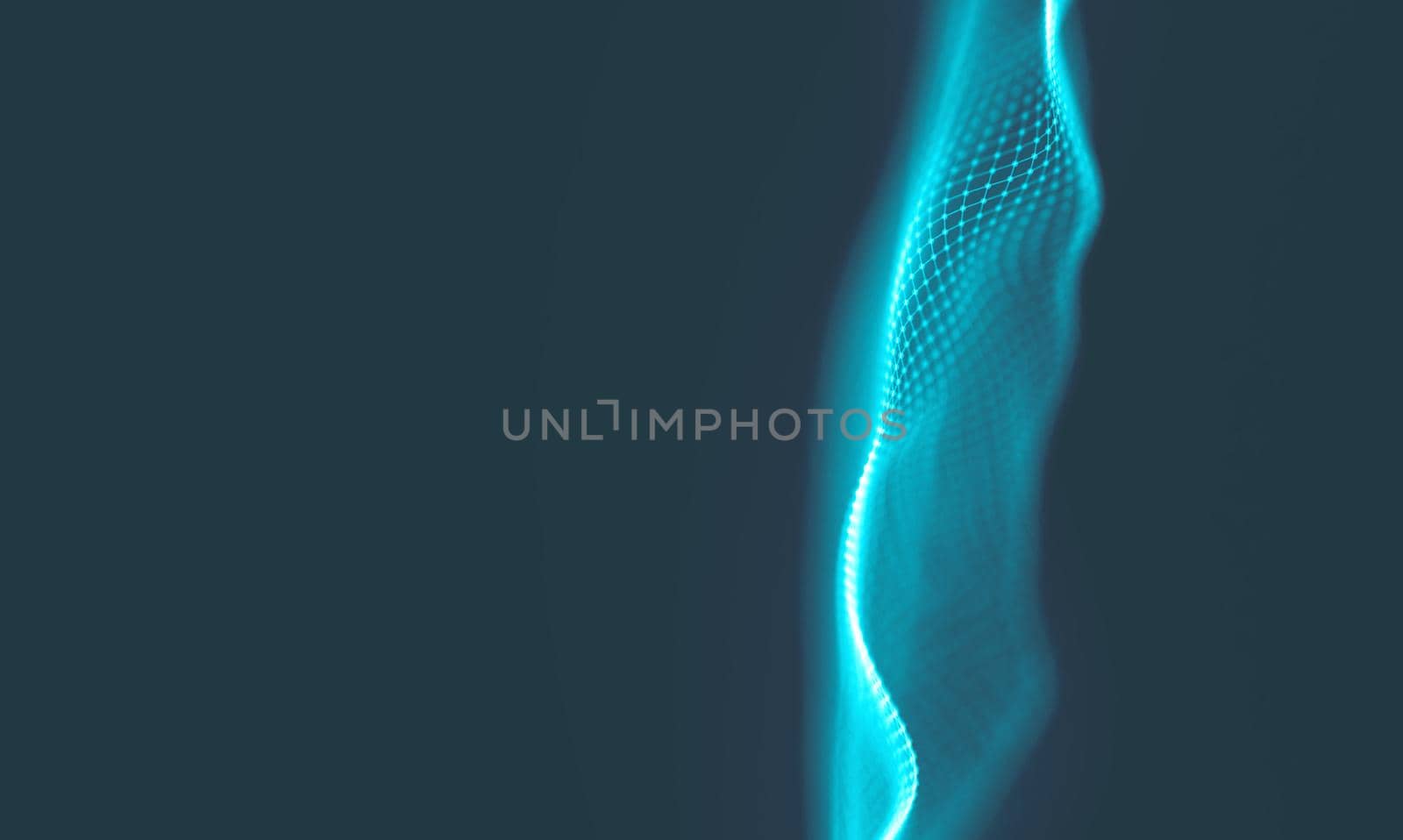  Music background. Big Data Particle Flow Visualisation. Science infographic futuristic illustration. Sound wave.