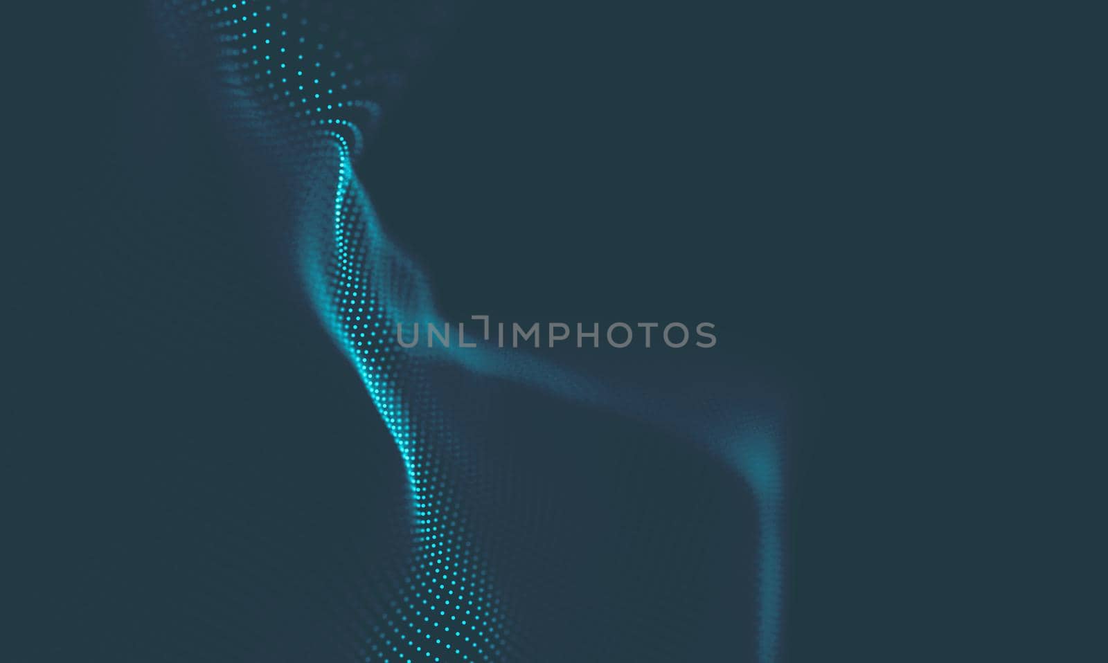  Music background. Big Data Particle Flow Visualisation. Science infographic futuristic illustration. Sound wave.