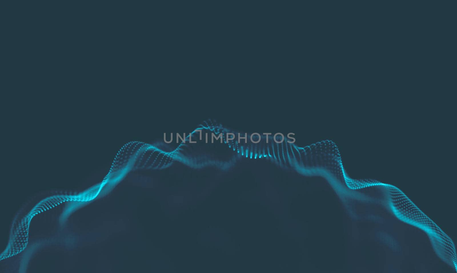 Music background. Big Data Particle Flow Visualisation. Science infographic futuristic illustration. Sound wave.