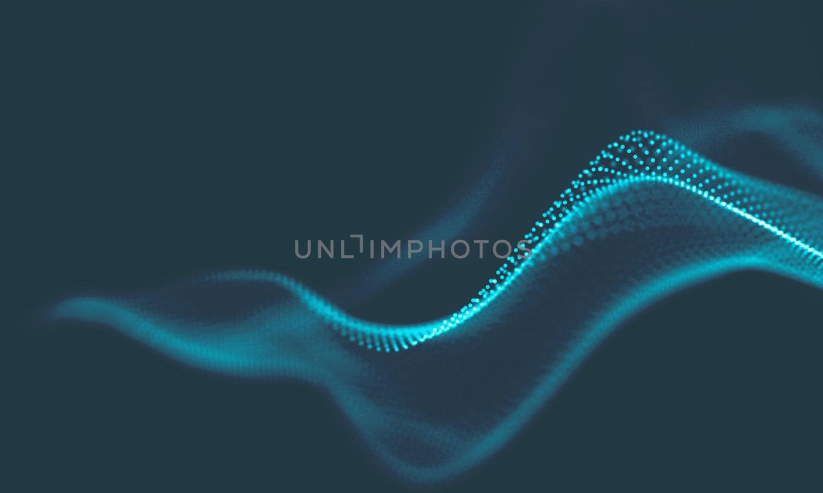  Music background. Big Data Particle Flow Visualisation. Science infographic futuristic illustration. Sound wave.