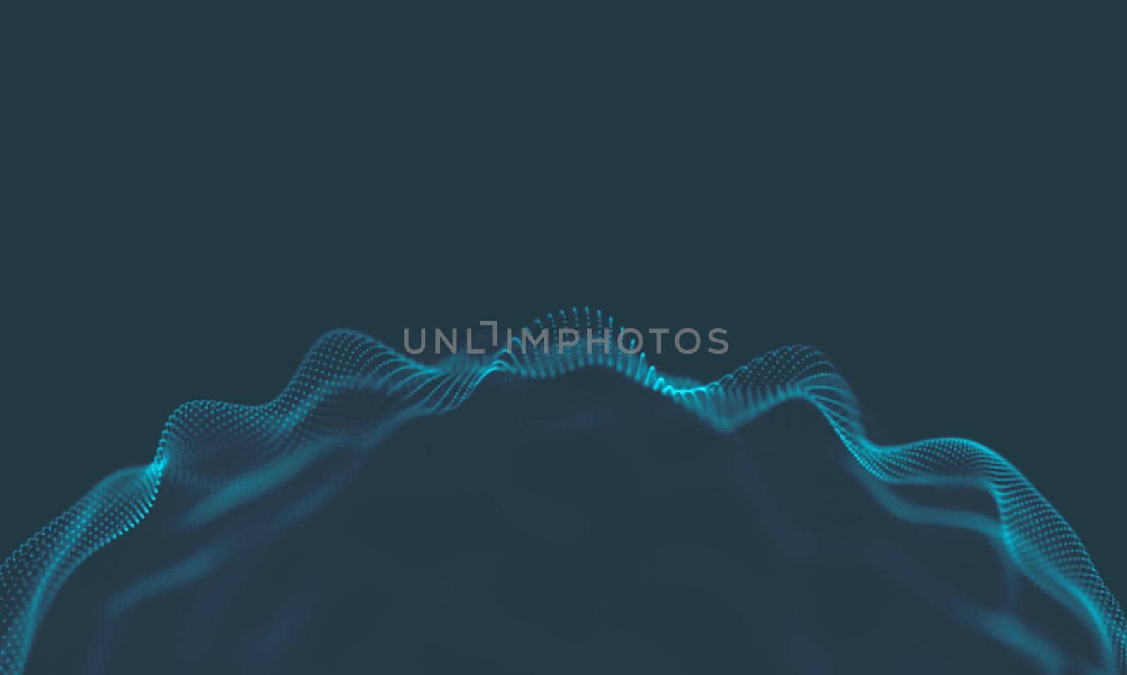  Music background. Big Data Particle Flow Visualisation. Science infographic futuristic illustration. Sound wave.