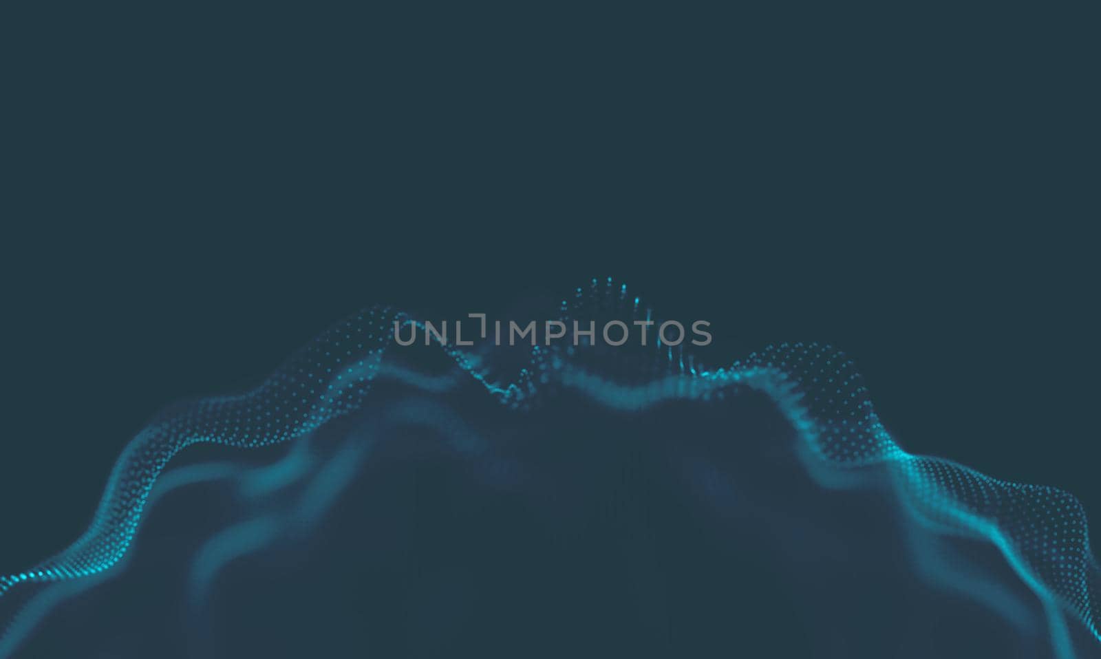 Music background. Big Data Particle Flow Visualisation. Science infographic futuristic illustration. Sound wave.