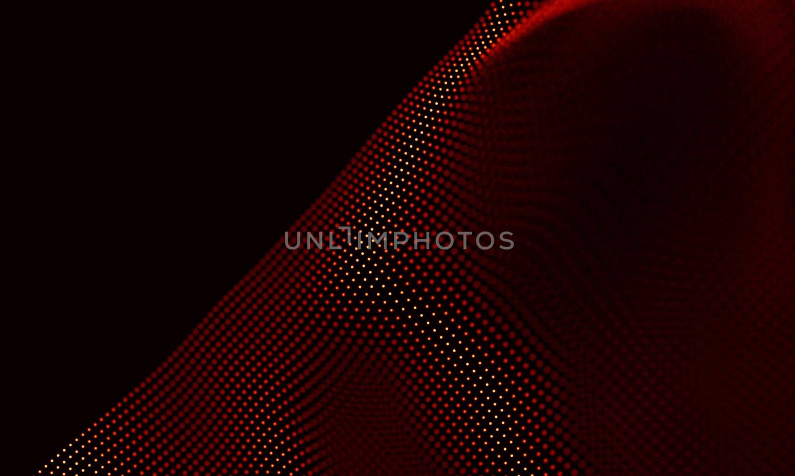 Abstract Black Geometrical Background . Connection structure. Science background. Futuristic Technology HUD Element . onnecting dots and lines . Big data visualization and Business .