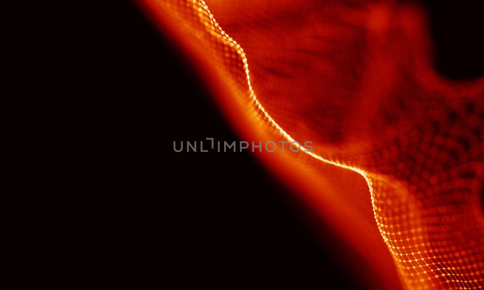 Abstract Black Geometrical Background . Connection structure. Science background. Futuristic Technology HUD Element . onnecting dots and lines . Big data visualization and Business .