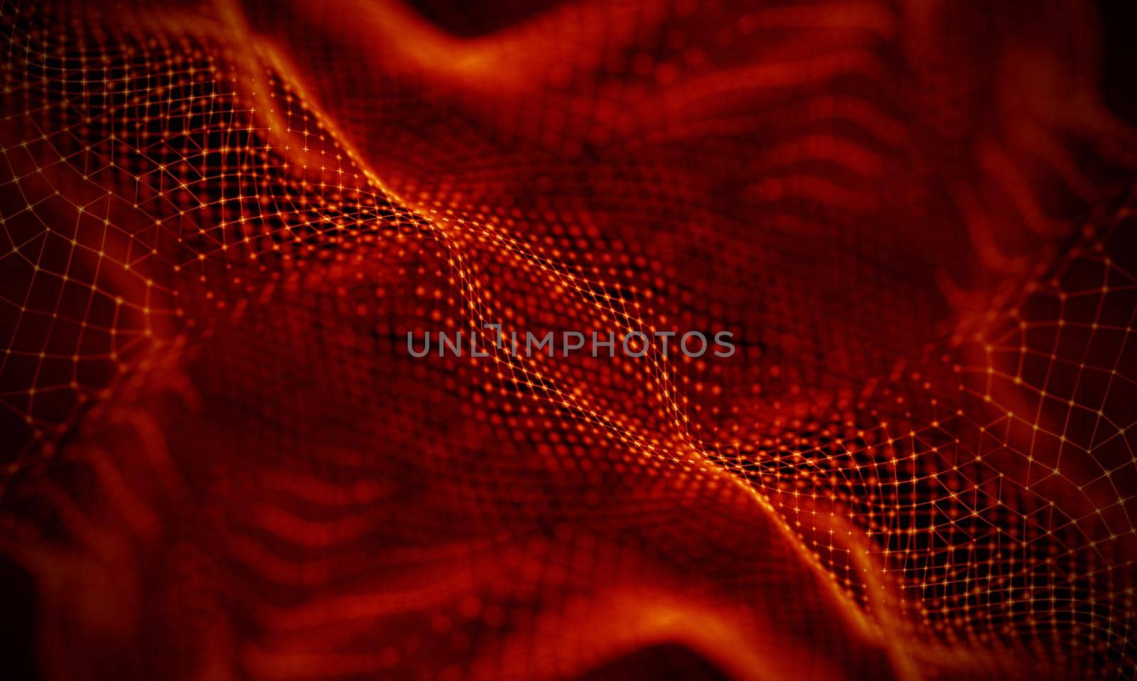 Abstract Black Geometrical Background . Connection structure. Science background. Futuristic Technology HUD Element . onnecting dots and lines . Big data visualization and Business .