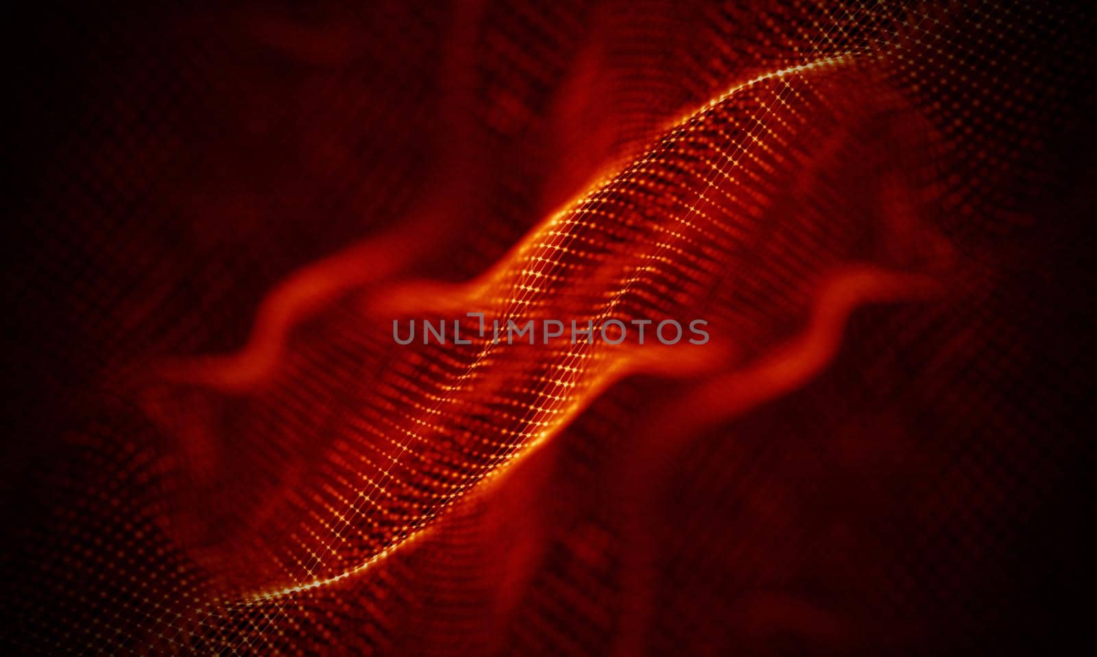 Abstract Black Geometrical Background . Connection structure. Science background. Futuristic Technology HUD Element . onnecting dots and lines . Big data visualization and Business .