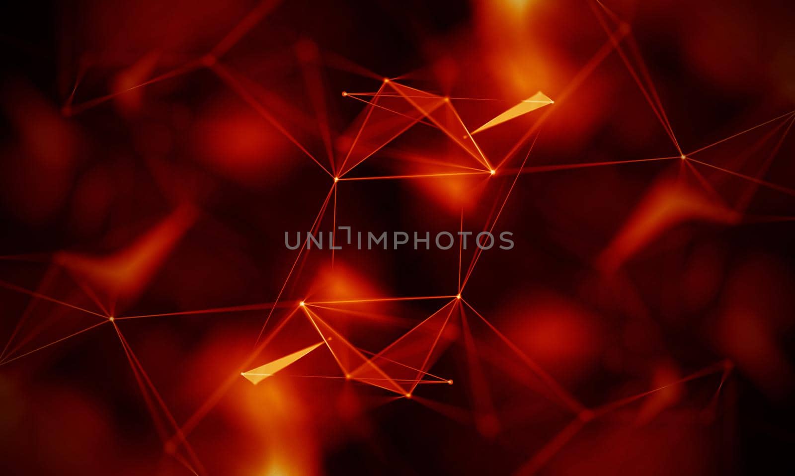 Abstract Black Geometrical Background . Connection structure. Science background. Futuristic Technology HUD Element . onnecting dots and lines . Big data visualization and Business .
