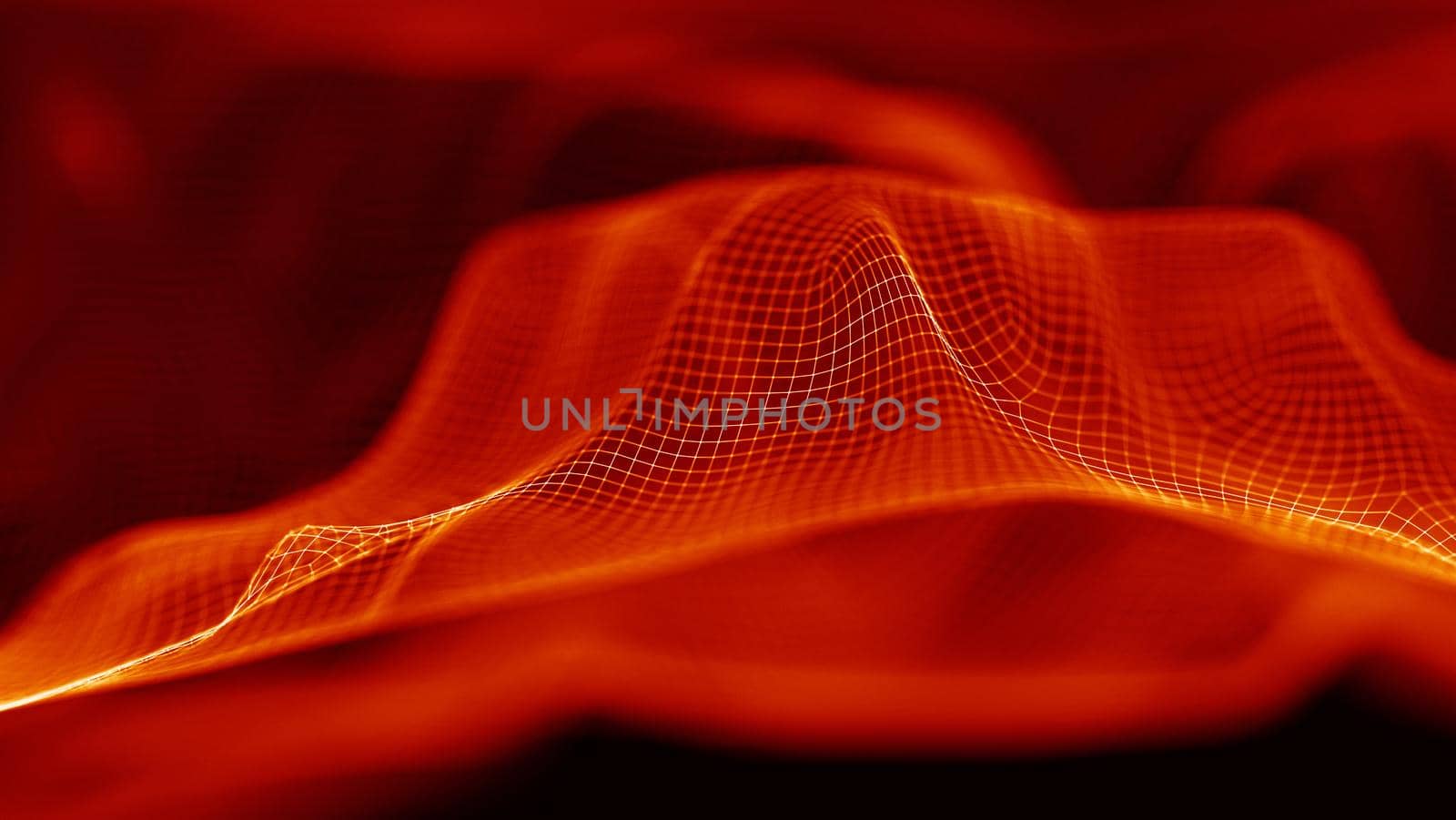 Abstract Red Geometrical Background . Connection structure. Science background. Futuristic Technology HUD Element . ?onnecting dots and lines .