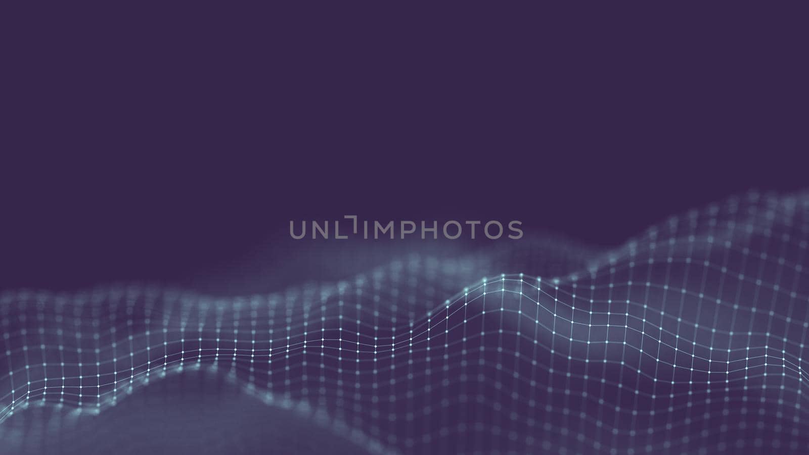Data technology abstract futuristic illustration . Low poly shape with connecting dots and lines on dark background. 3D rendering .