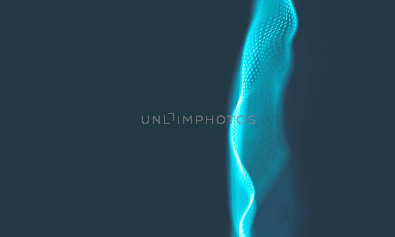  Music background. Big Data Particle Flow Visualisation. Science infographic futuristic illustration. Sound wave.